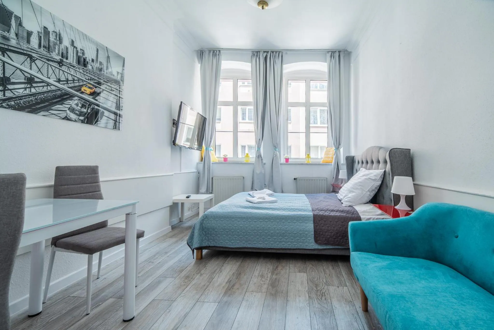 Photo of the whole room, Bed in Great Polonia Świdnica City Center