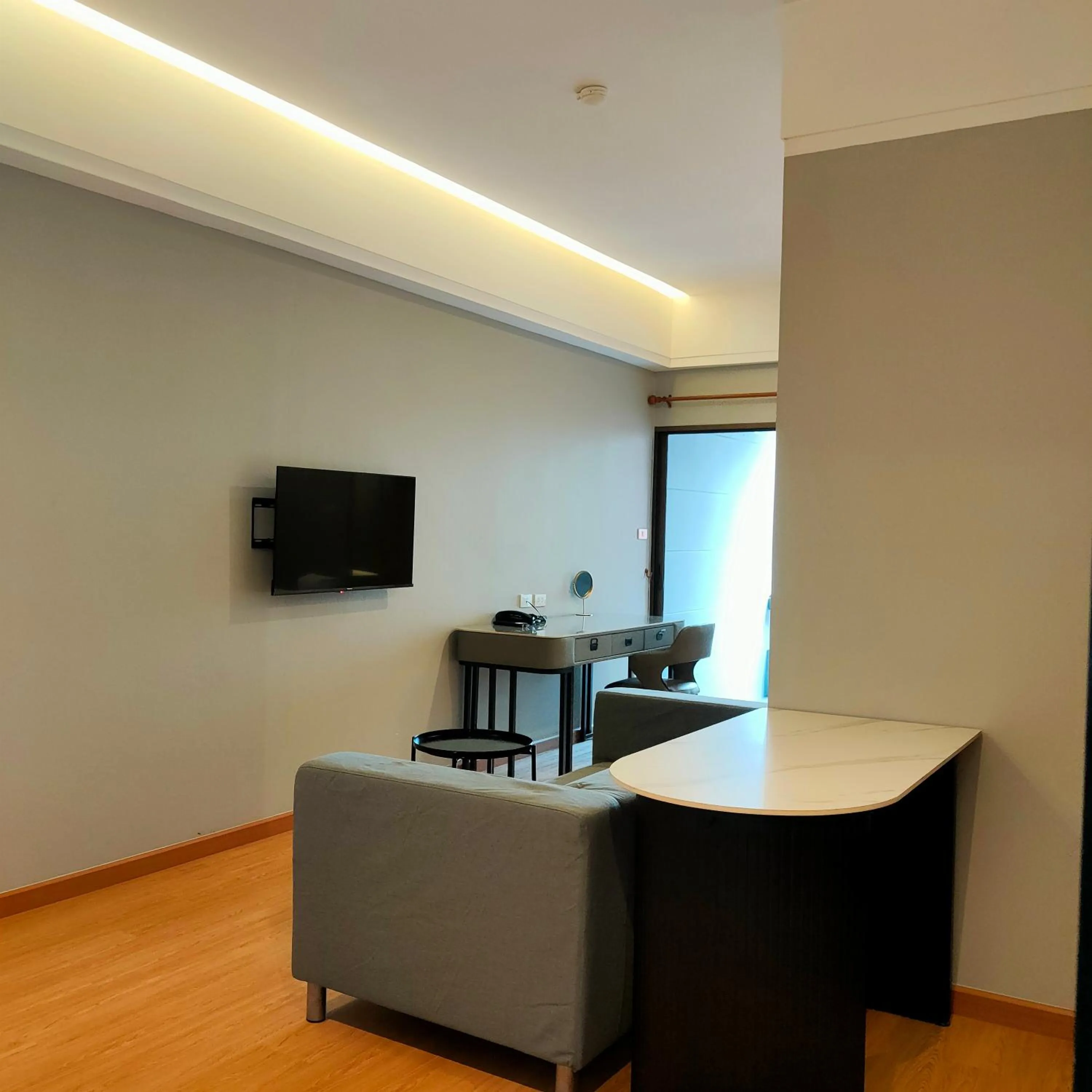 Living room in Boss Mansion