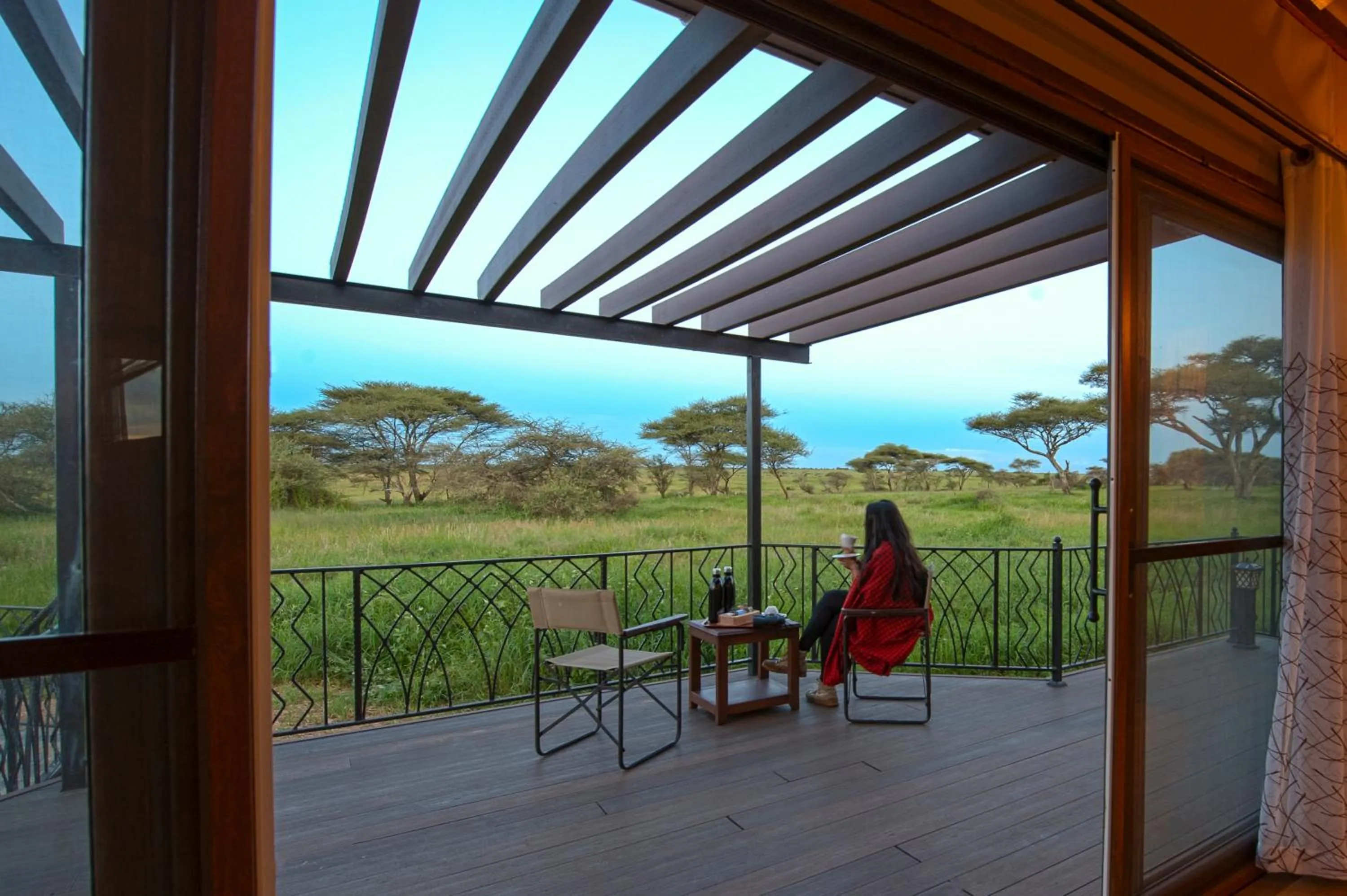 Patio in Serengeti Sametu Camp