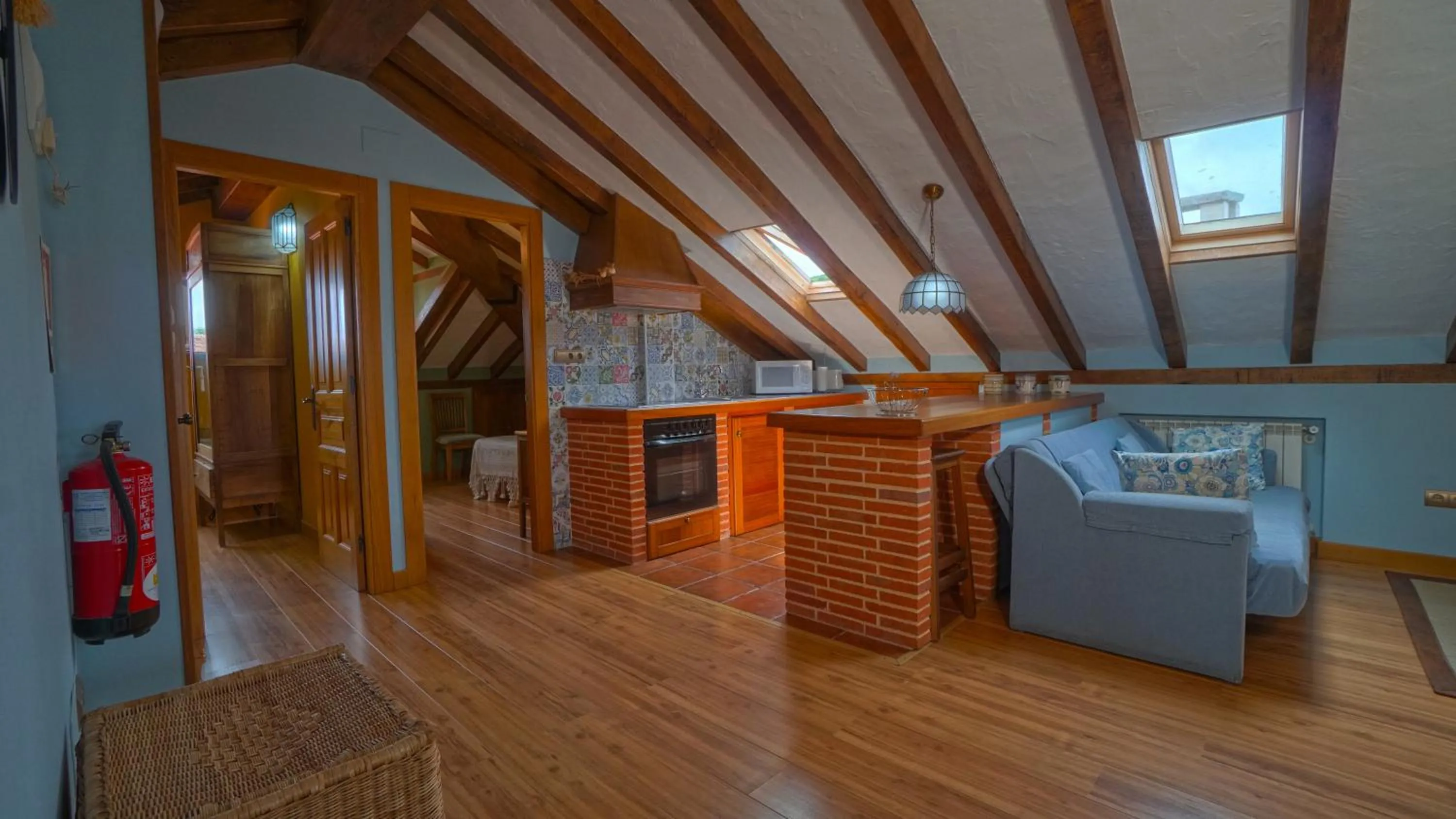 Kitchen or kitchenette in Posada Venta Hornizo