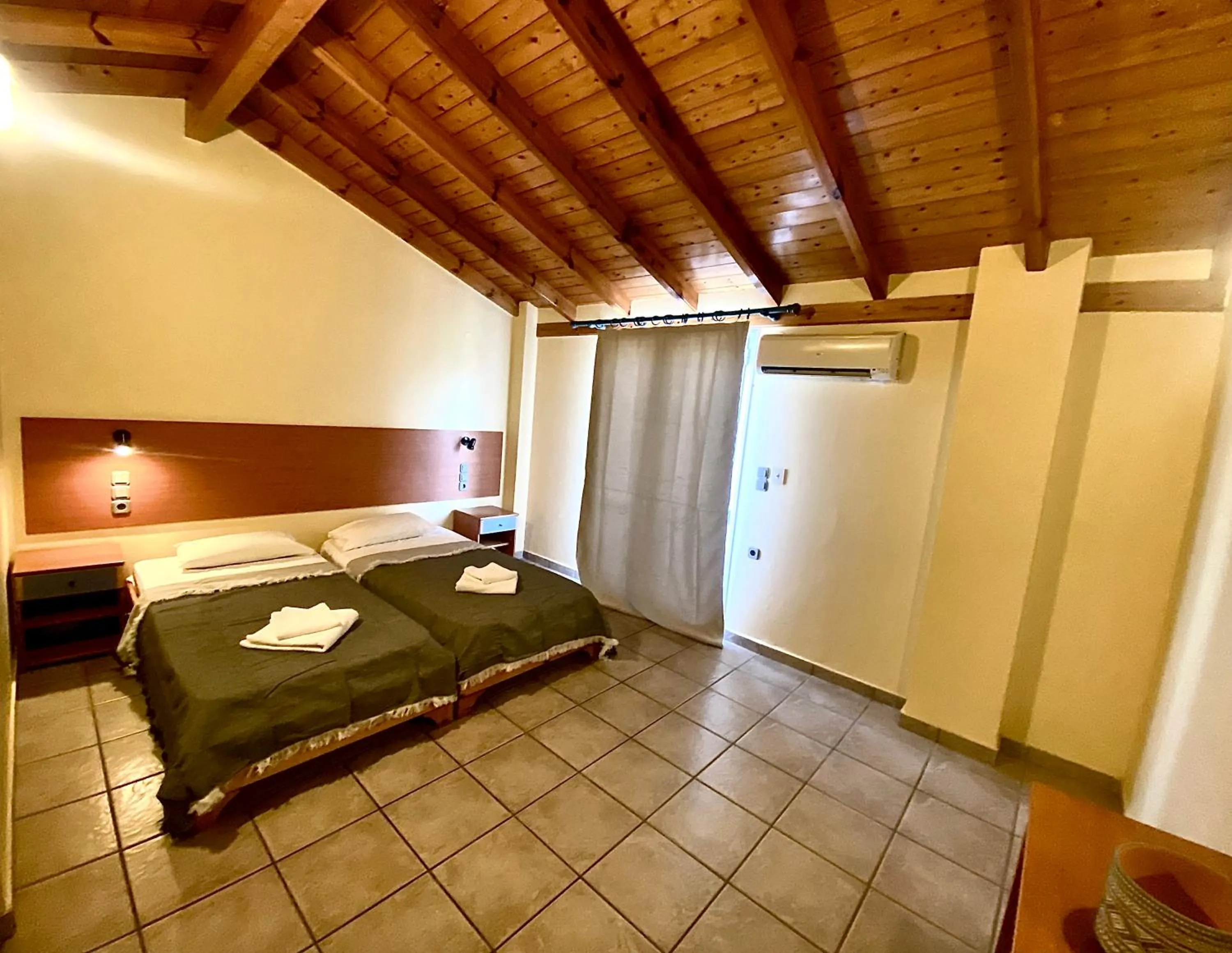 View (from property/room), Bed in Nireas Resort Corfu