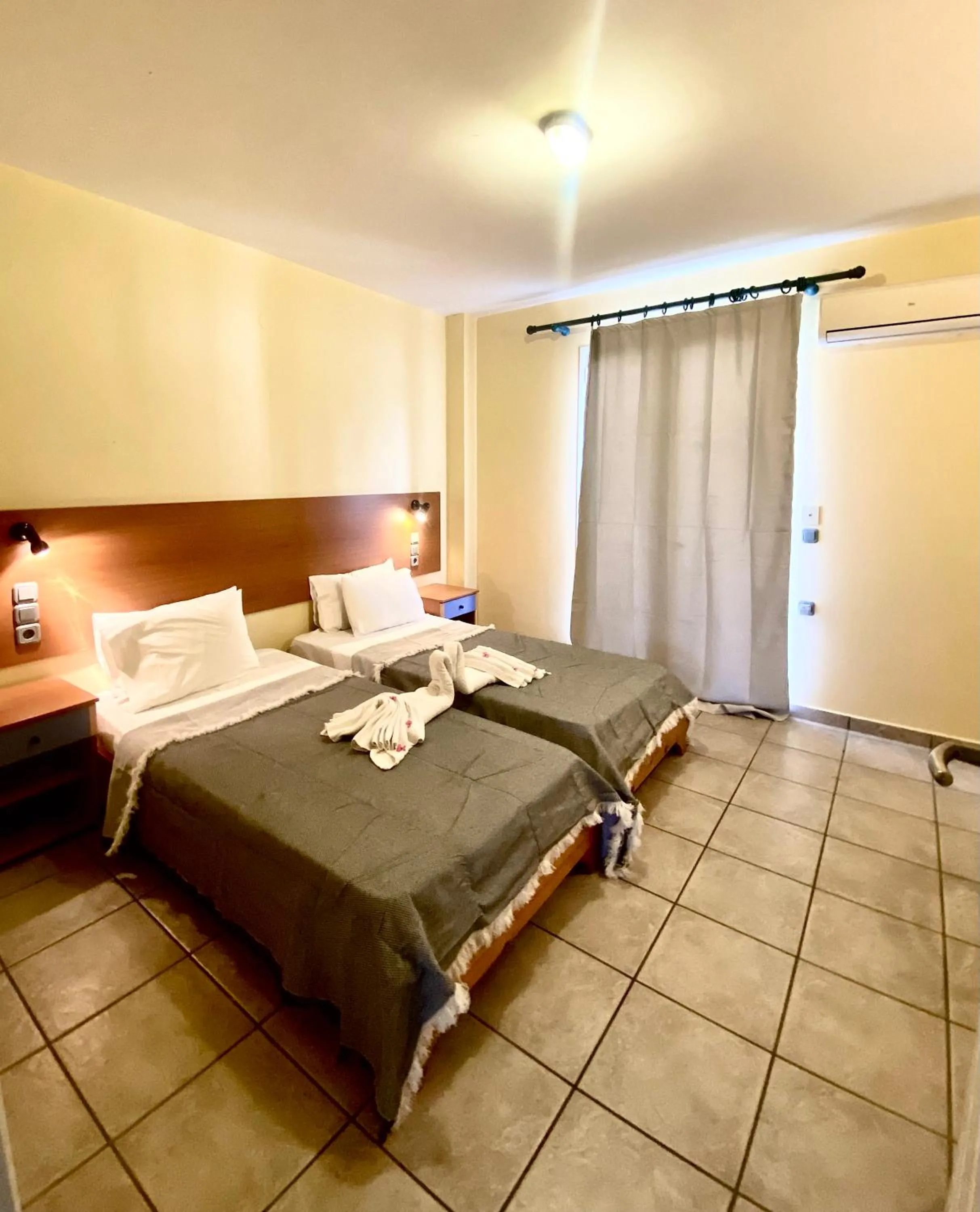 Bed in Nireas Resort Corfu