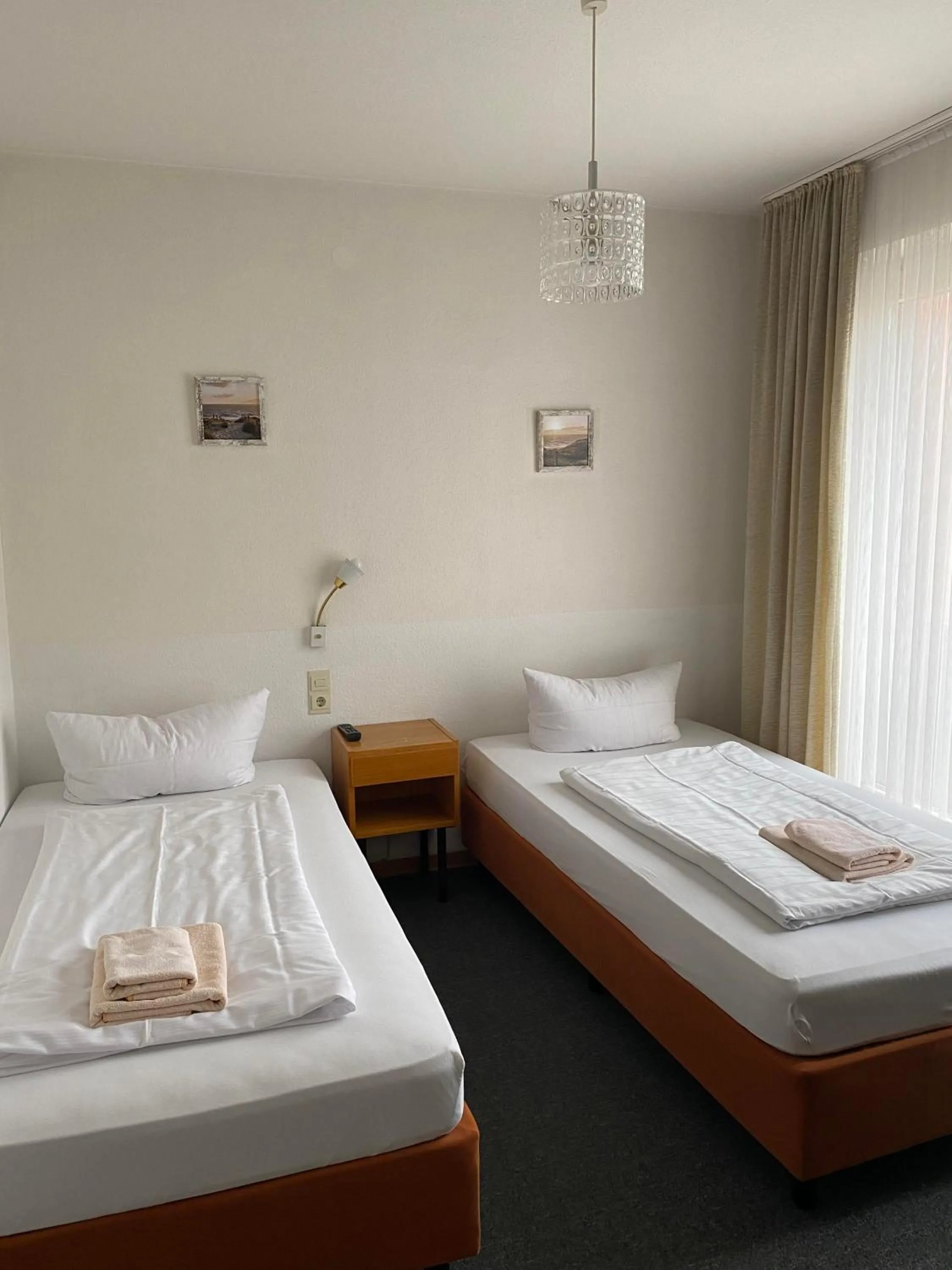 Bed in Hotel Seehaus