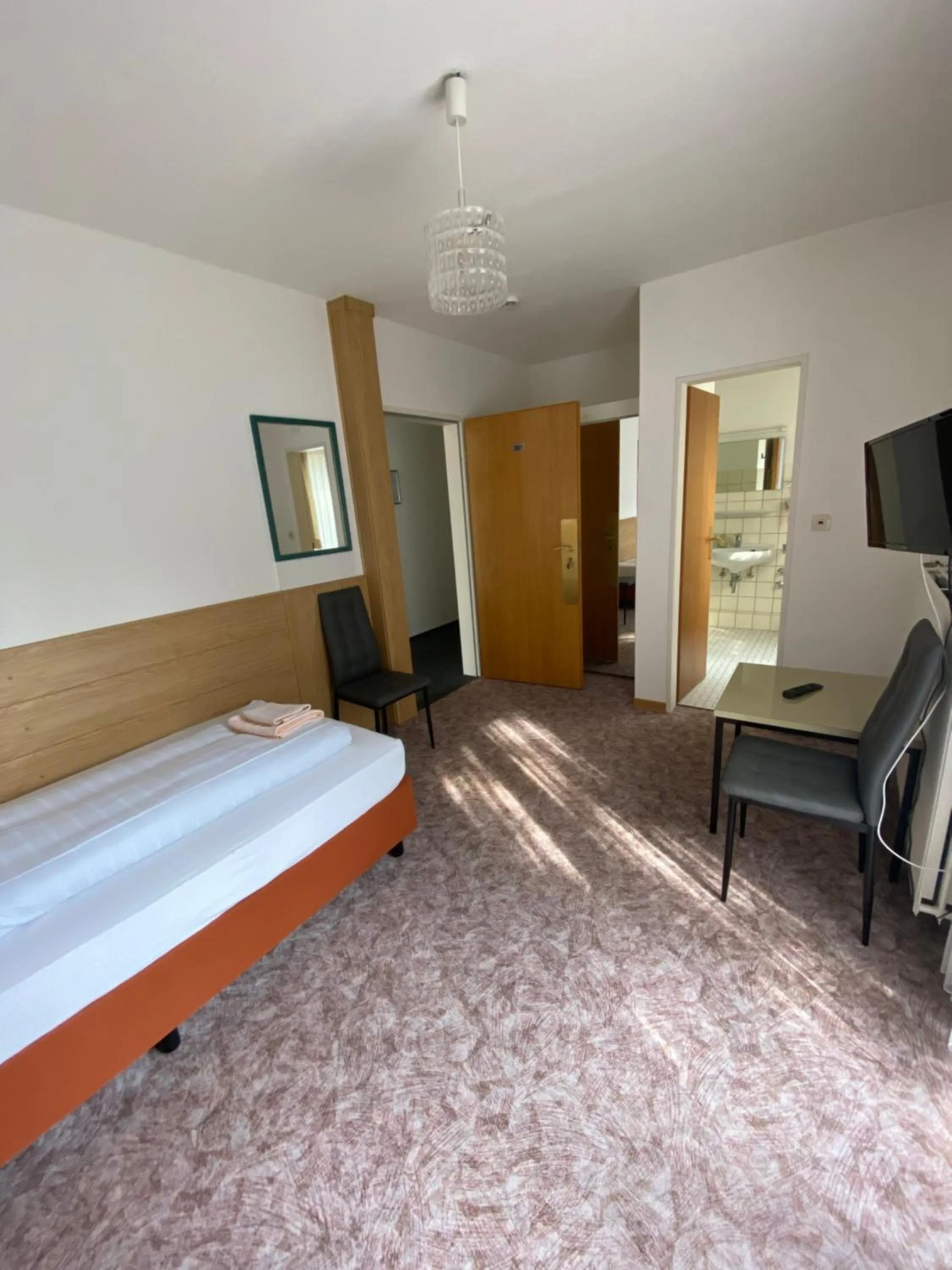 Bed in Hotel Seehaus