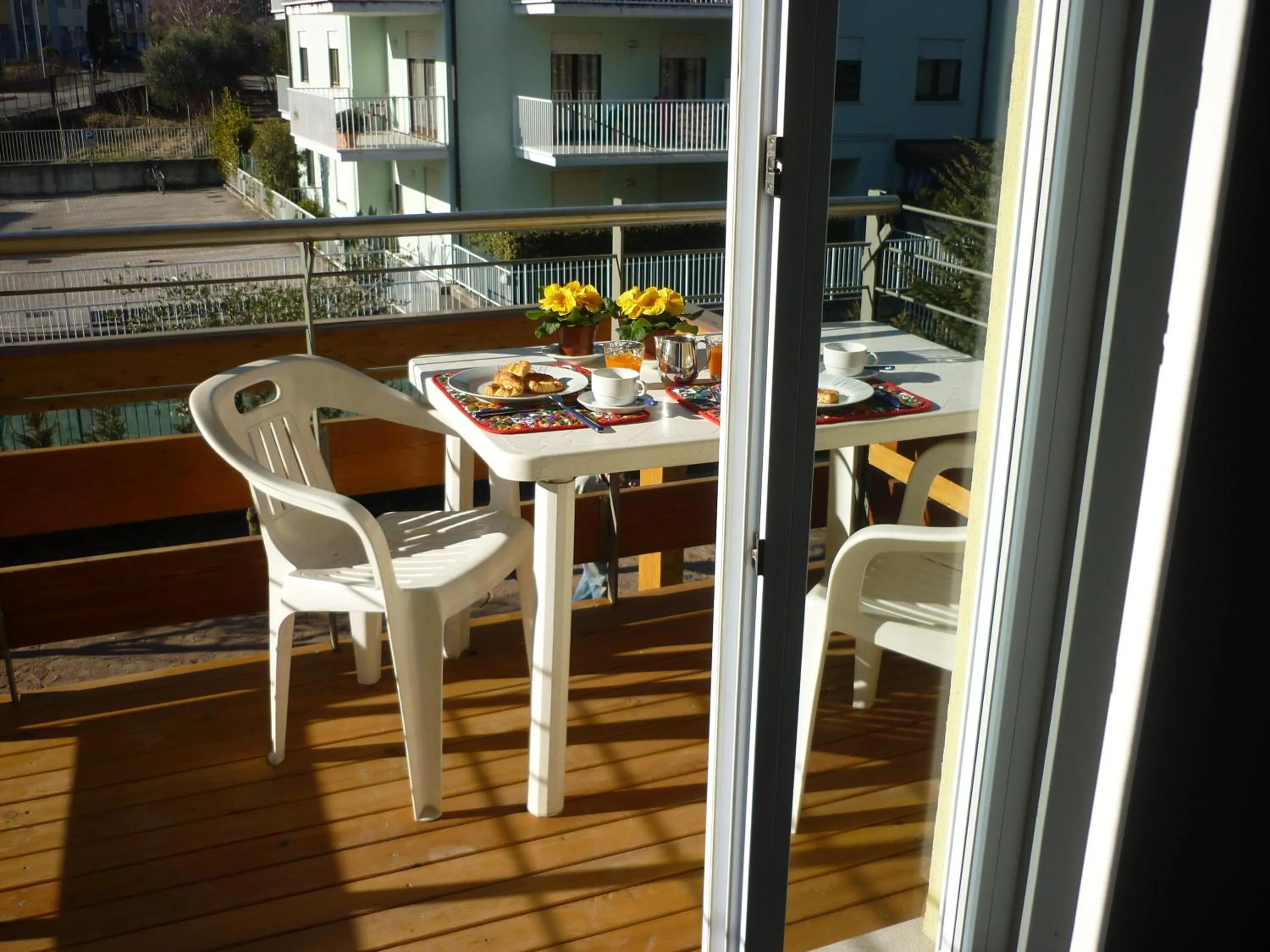 Balcony/Terrace in Residence Rivachiara (check-in at Hotel Riviera in Viale Rovereto, 95)