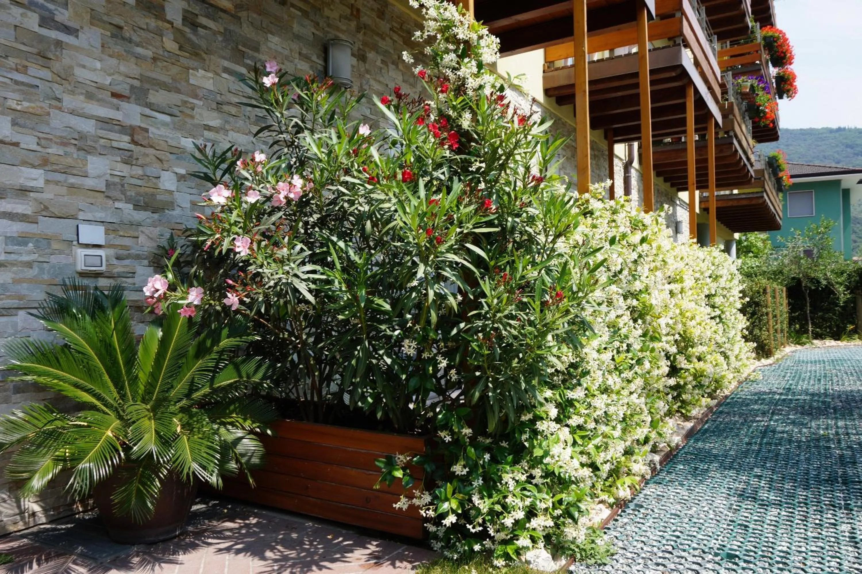 Facade/entrance in Residence Rivachiara (check-in at Hotel Riviera in Viale Rovereto, 95)