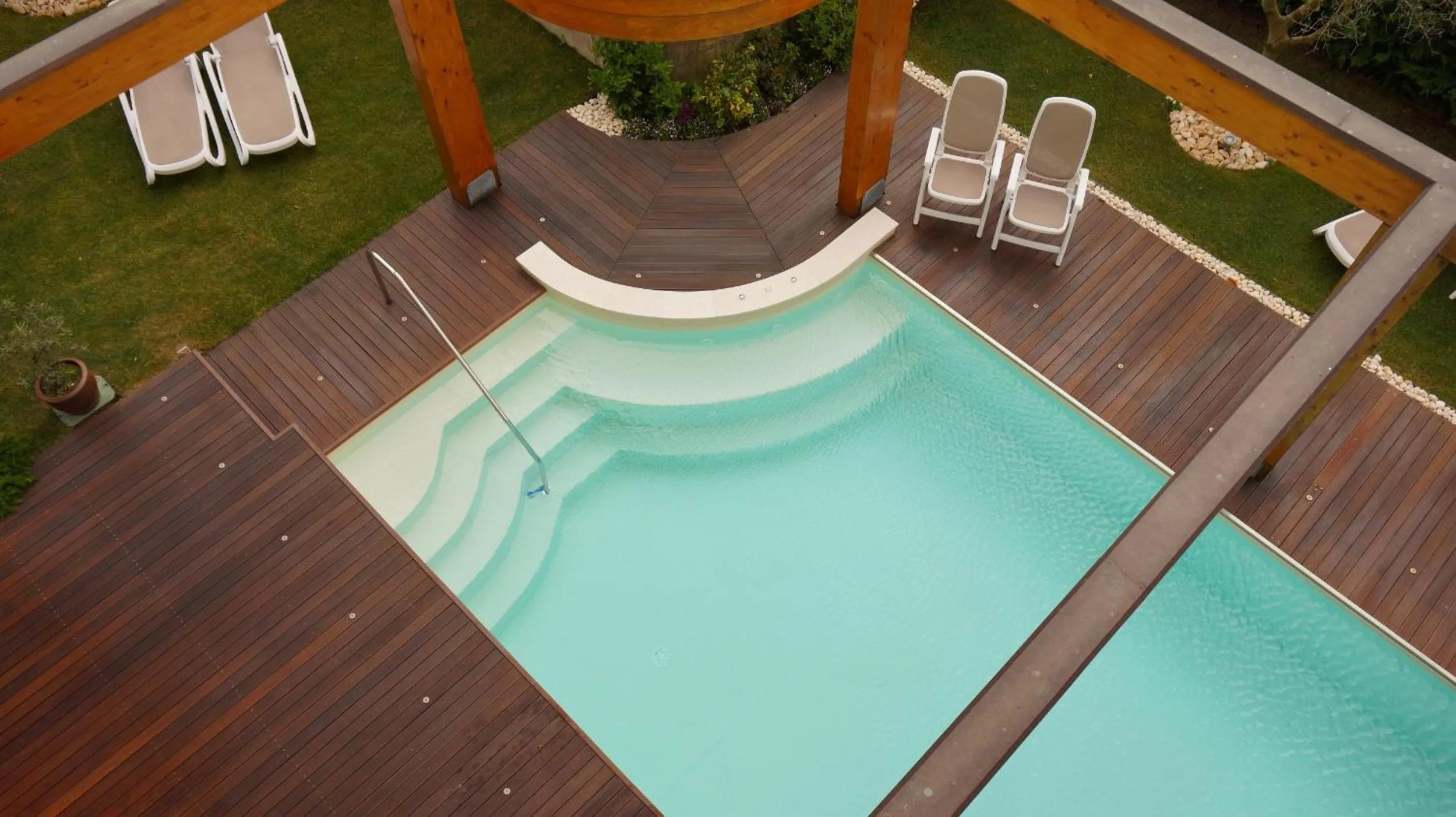 Swimming pool in Residence Rivachiara (check-in at Hotel Riviera in Viale Rovereto, 95)