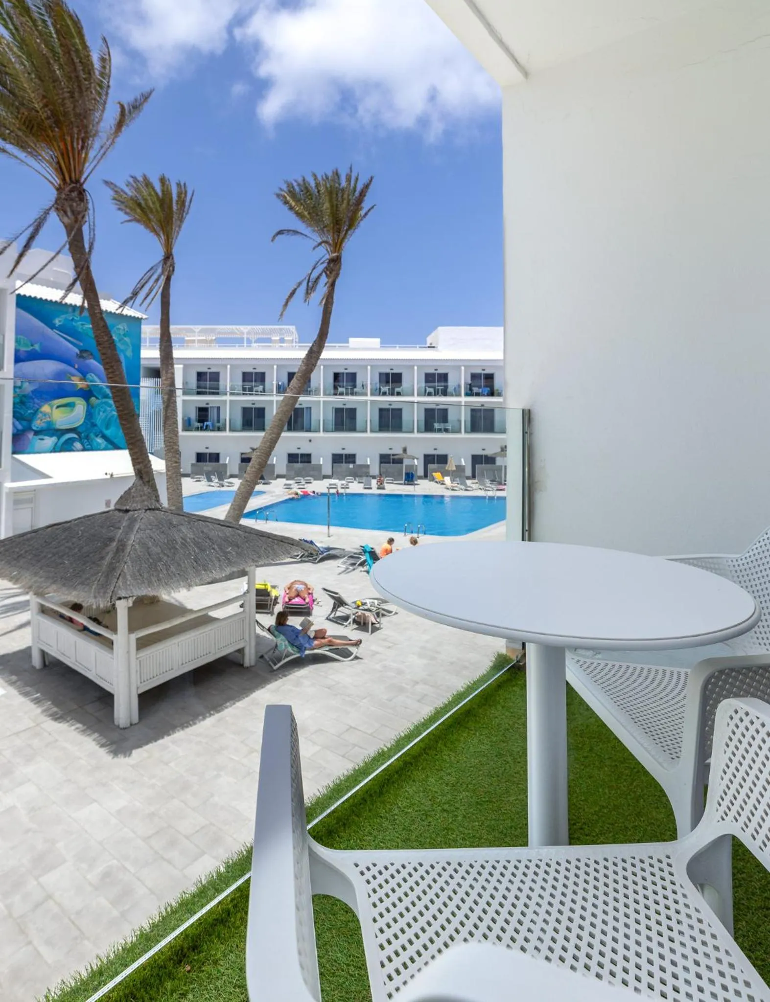 Pool view in Corralejo Surfing Colors Hotel&Apartments