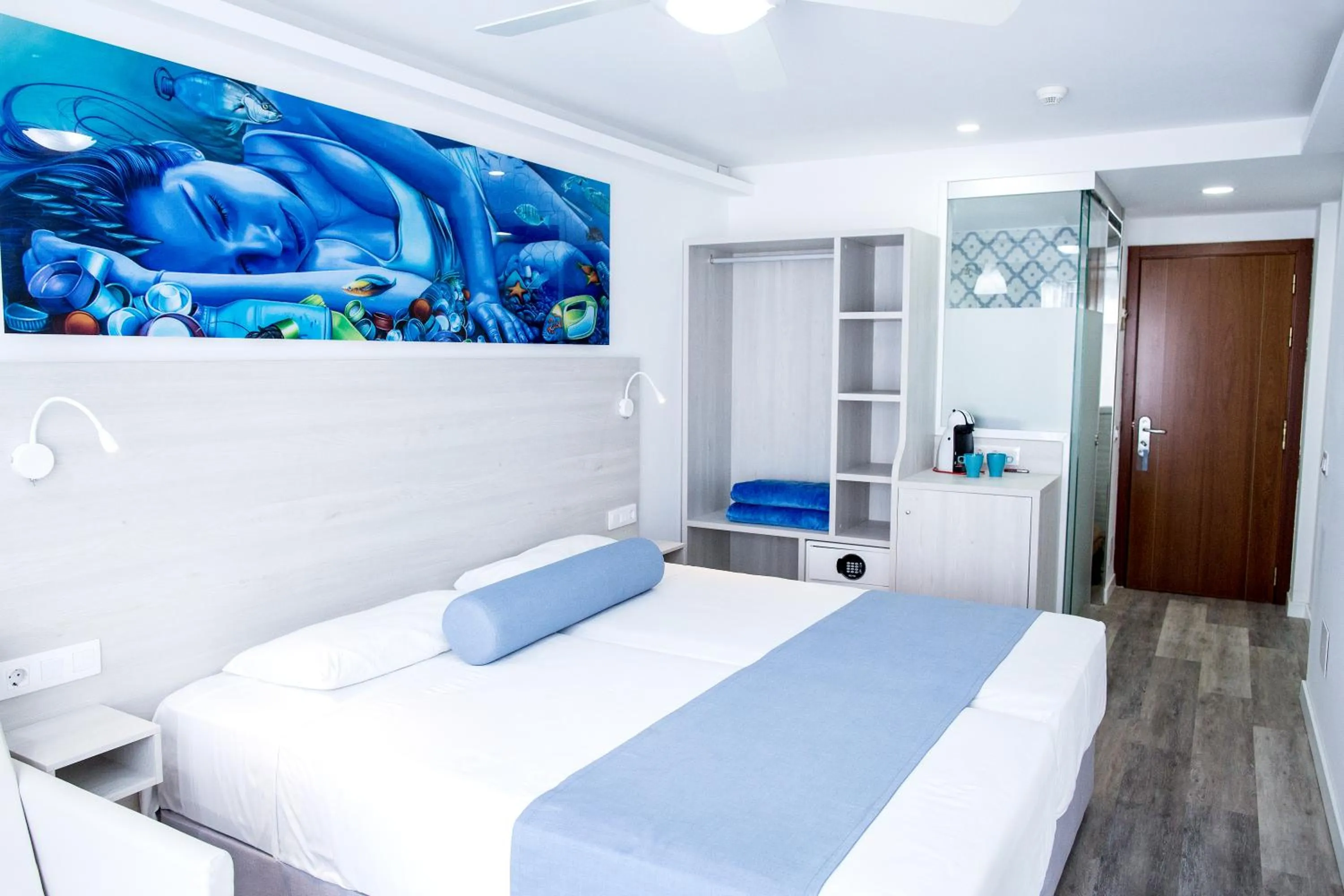 Bed in Corralejo Surfing Colors Hotel&Apartments