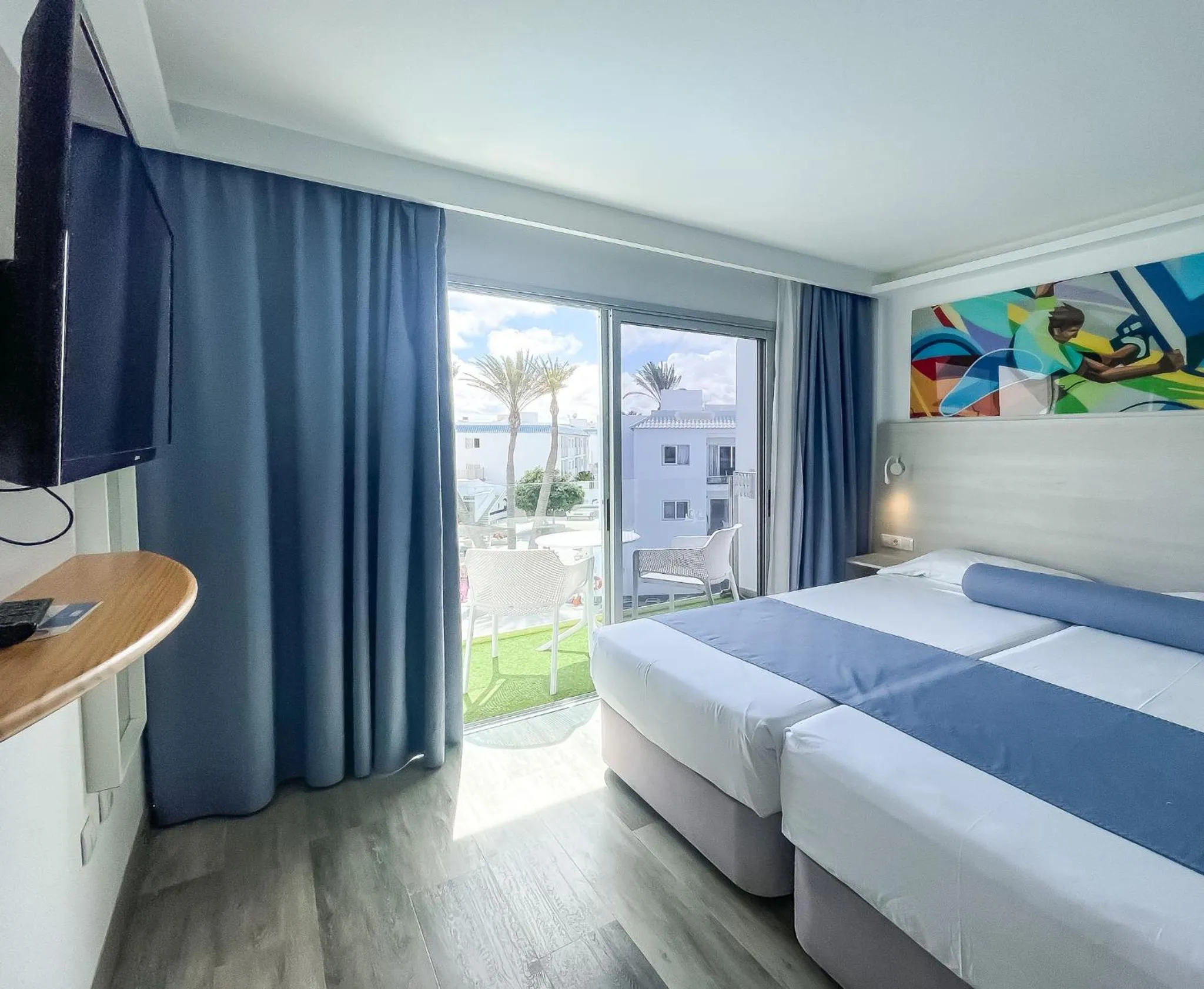 Bed in Corralejo Surfing Colors Hotel&Apartments