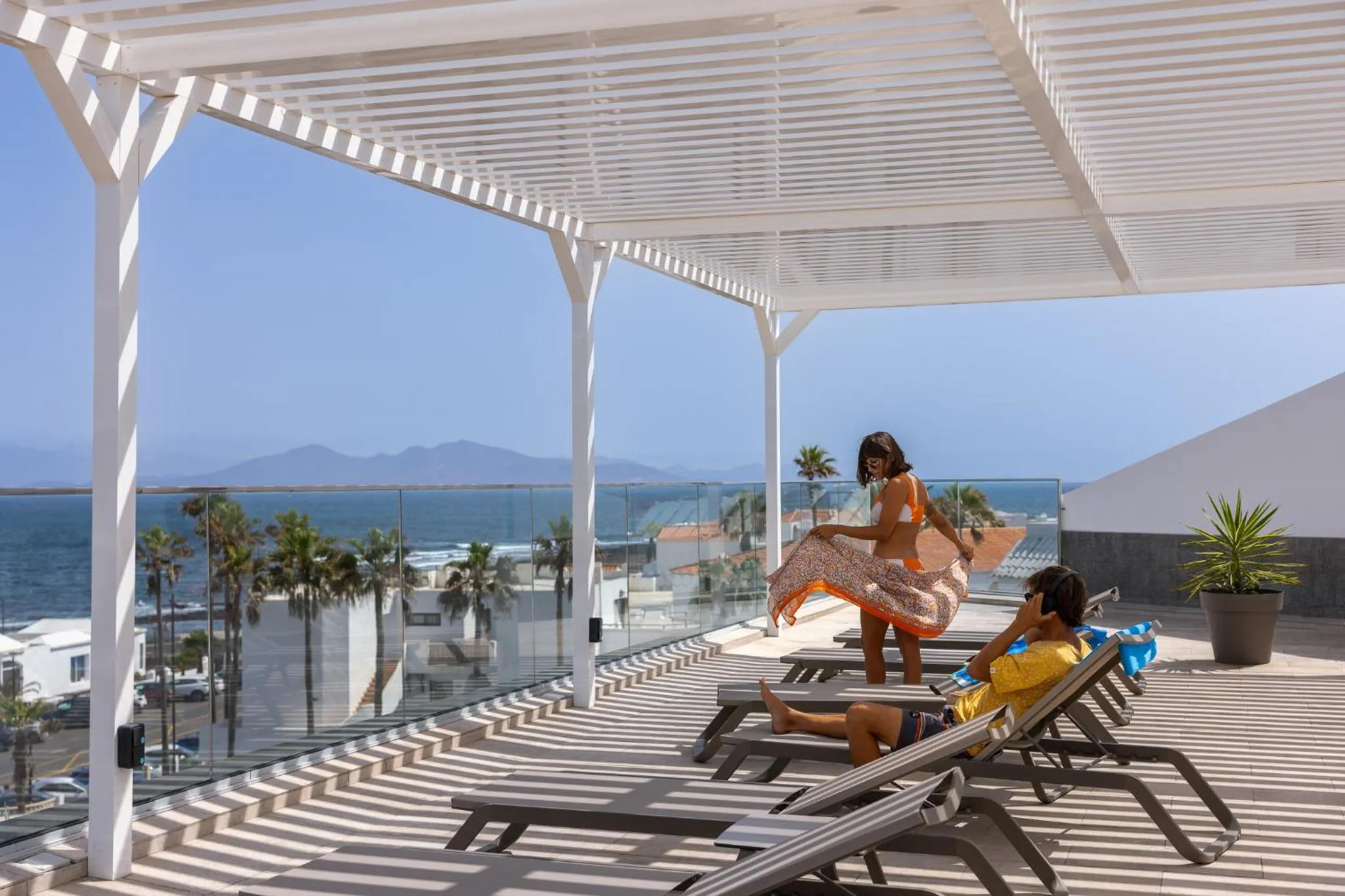 Balcony/Terrace in Corralejo Surfing Colors Hotel&Apartments