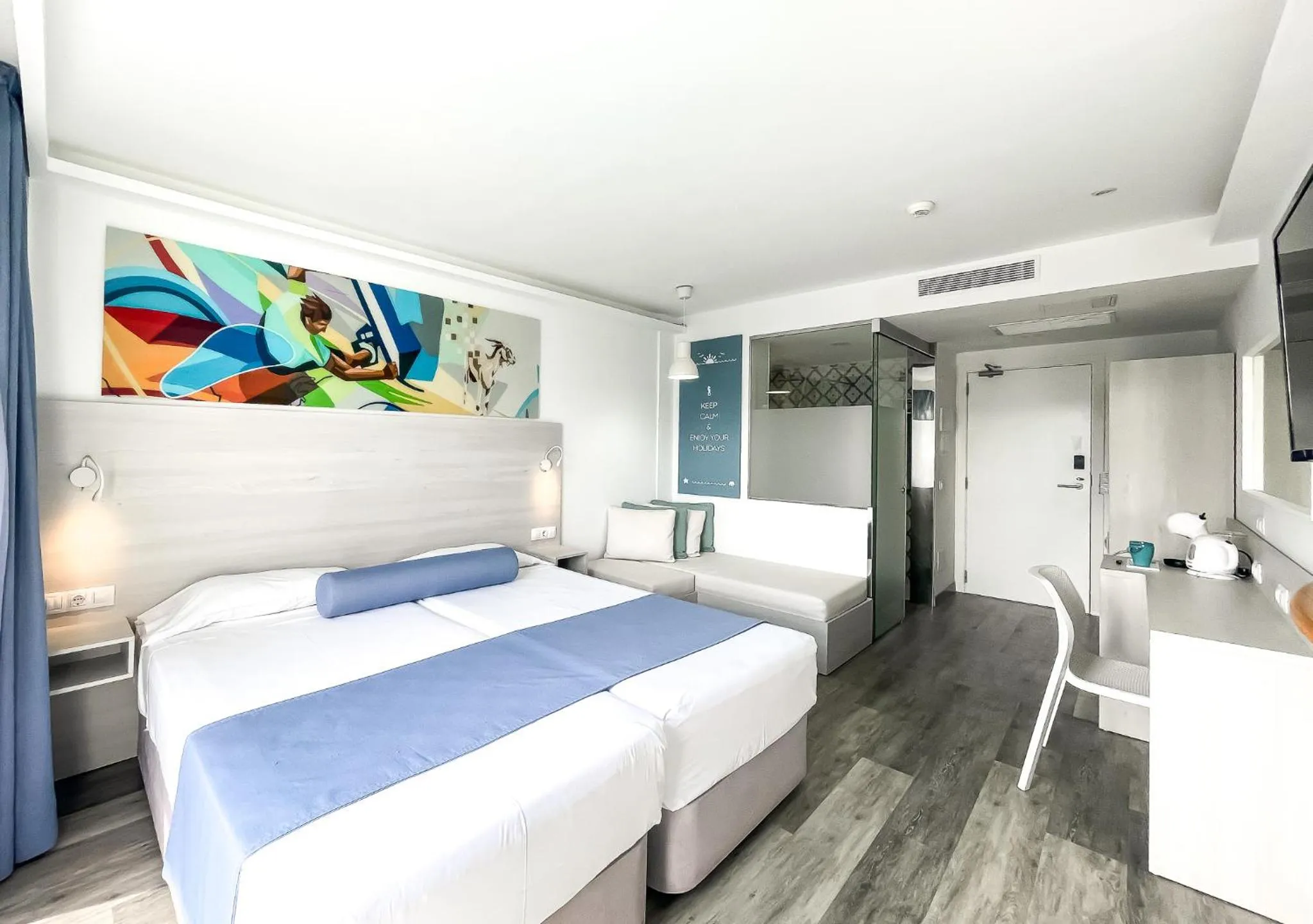 Bed in Corralejo Surfing Colors Hotel&Apartments