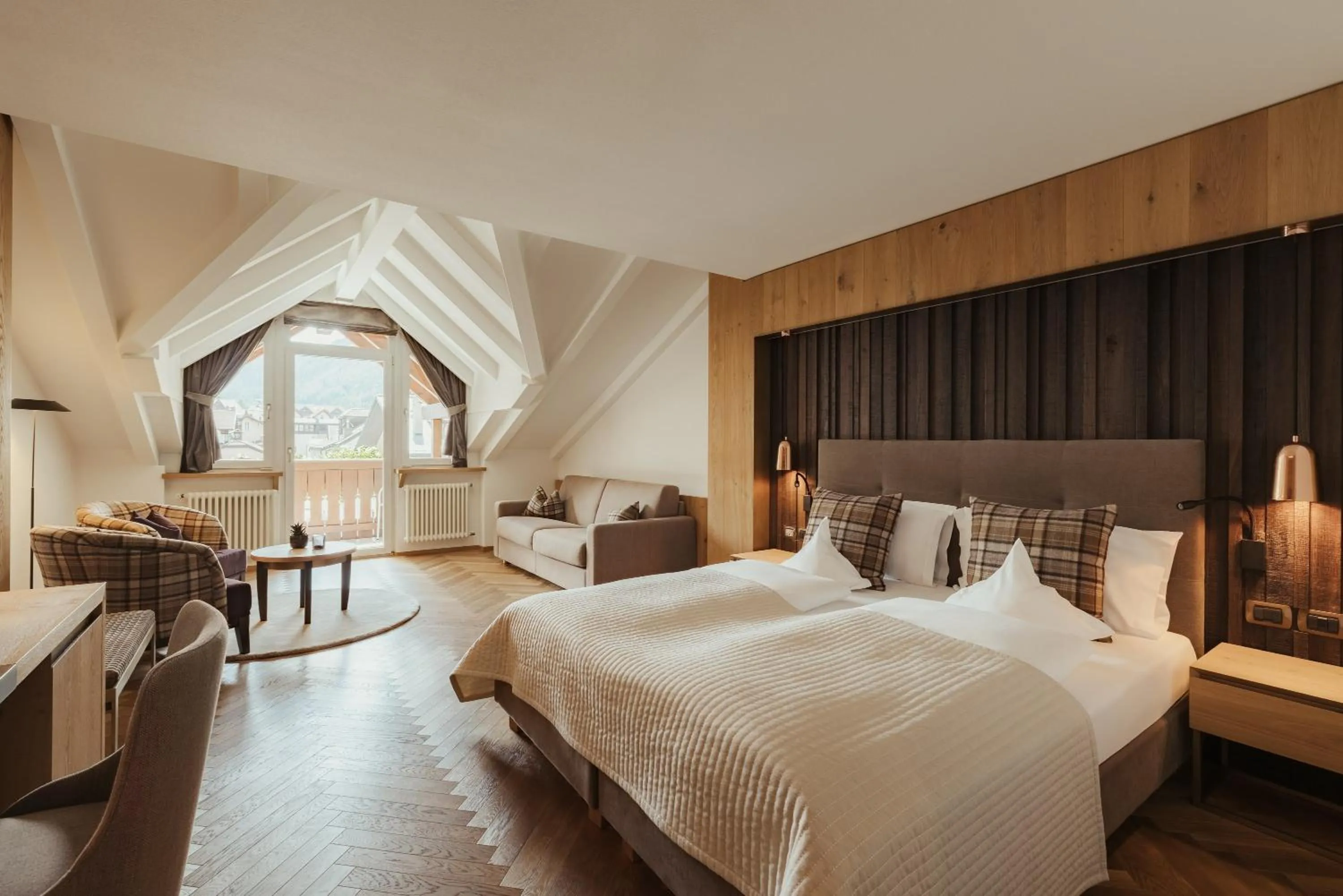 Bedroom, Bed in Hotel Genziana