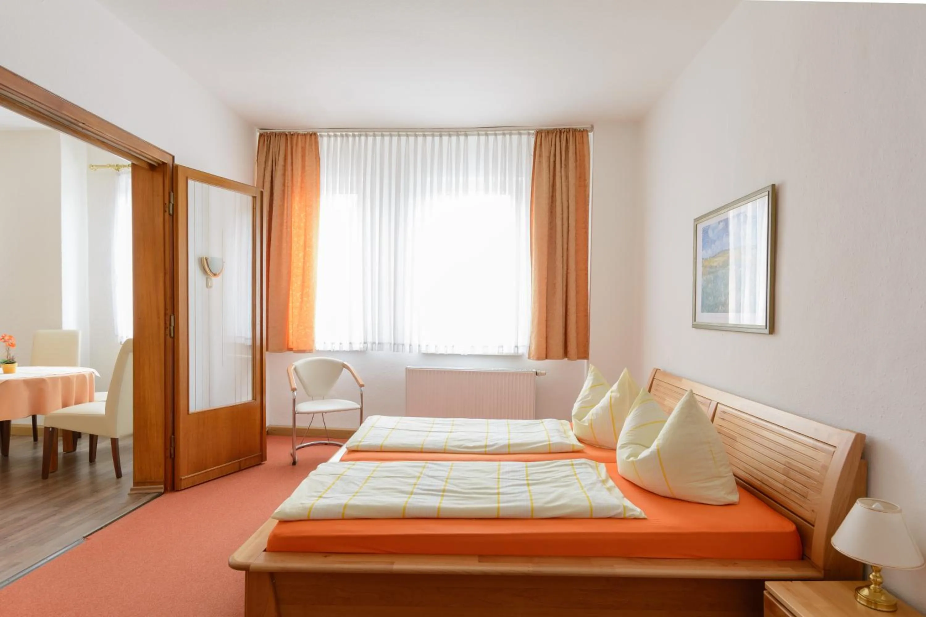 Bed in Hotel Weltrich
