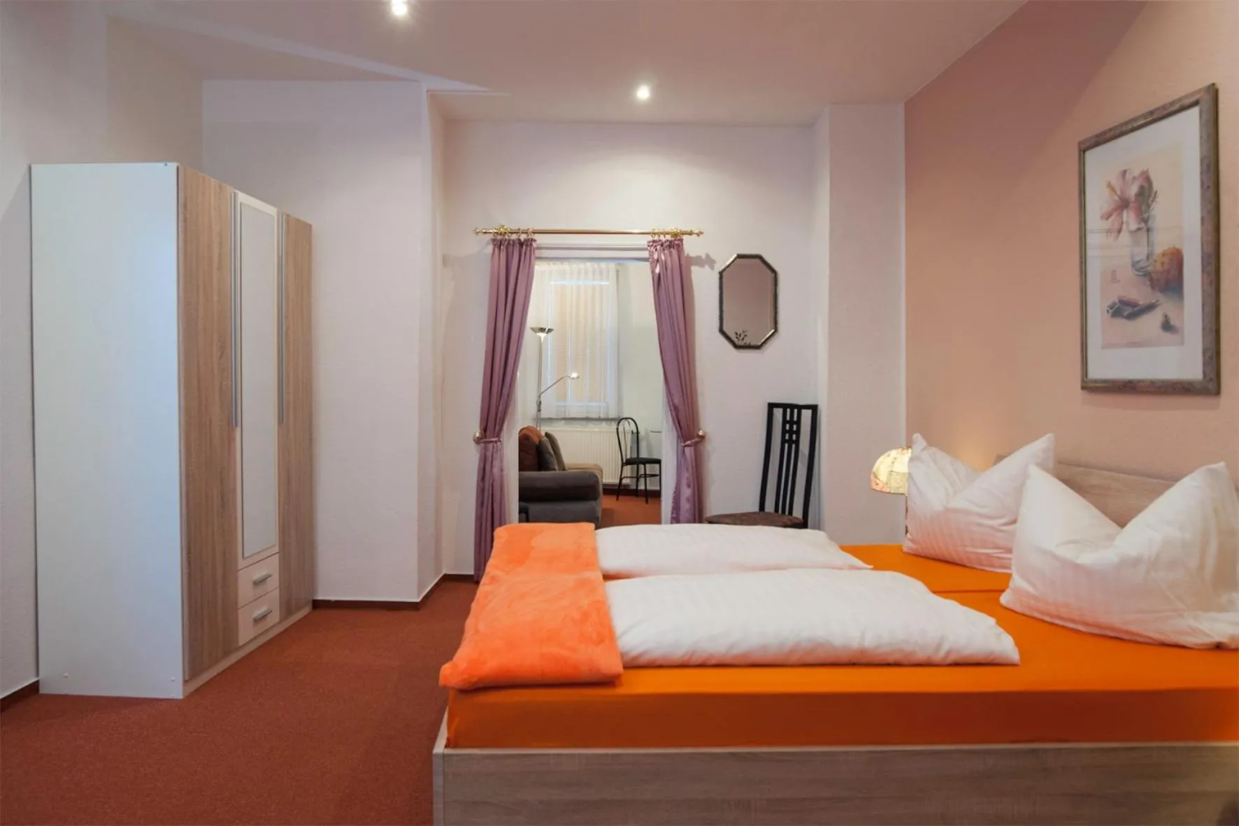 Bed in Hotel Weltrich