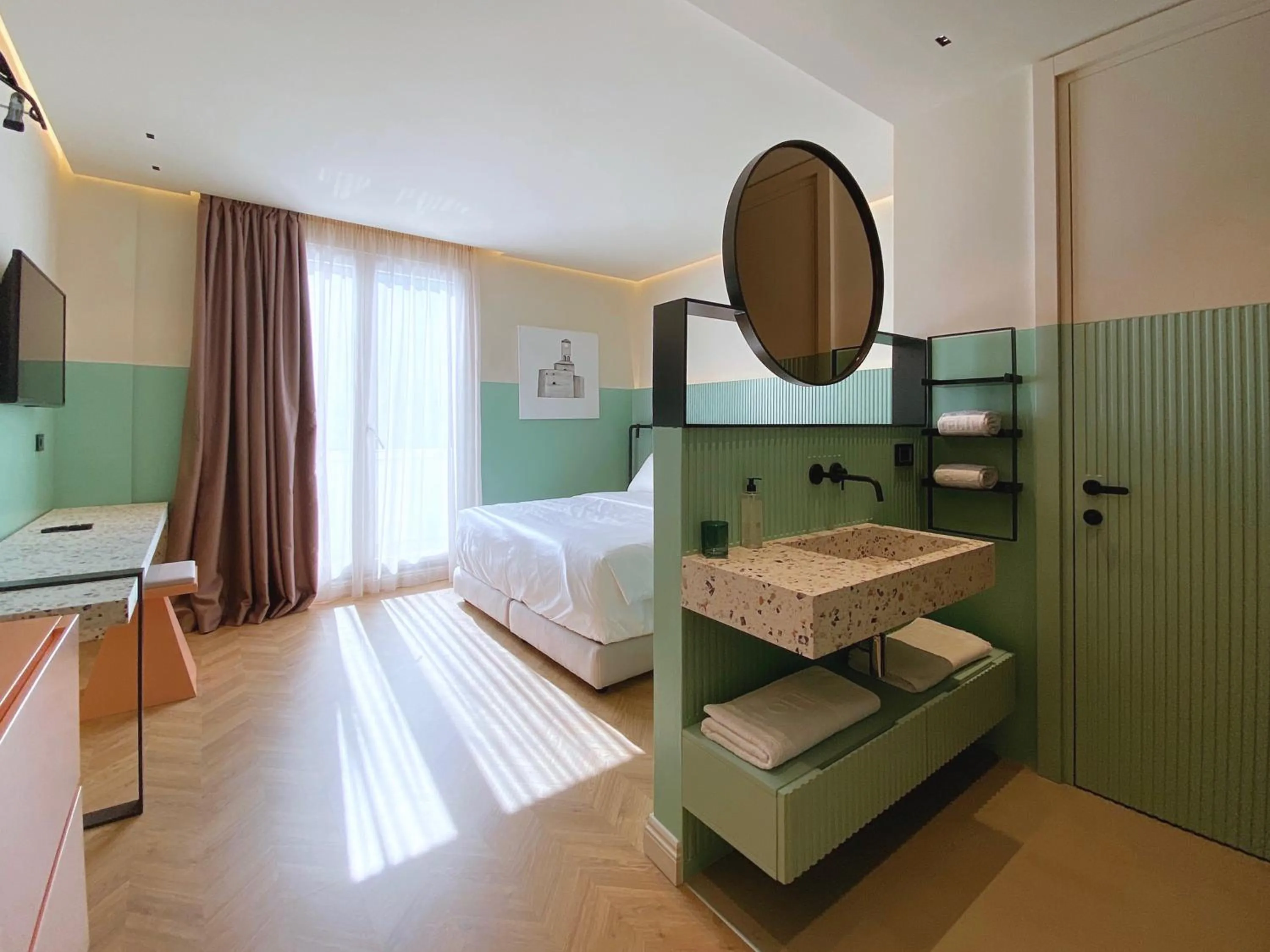 Bed in Iliria Boutique Hotel