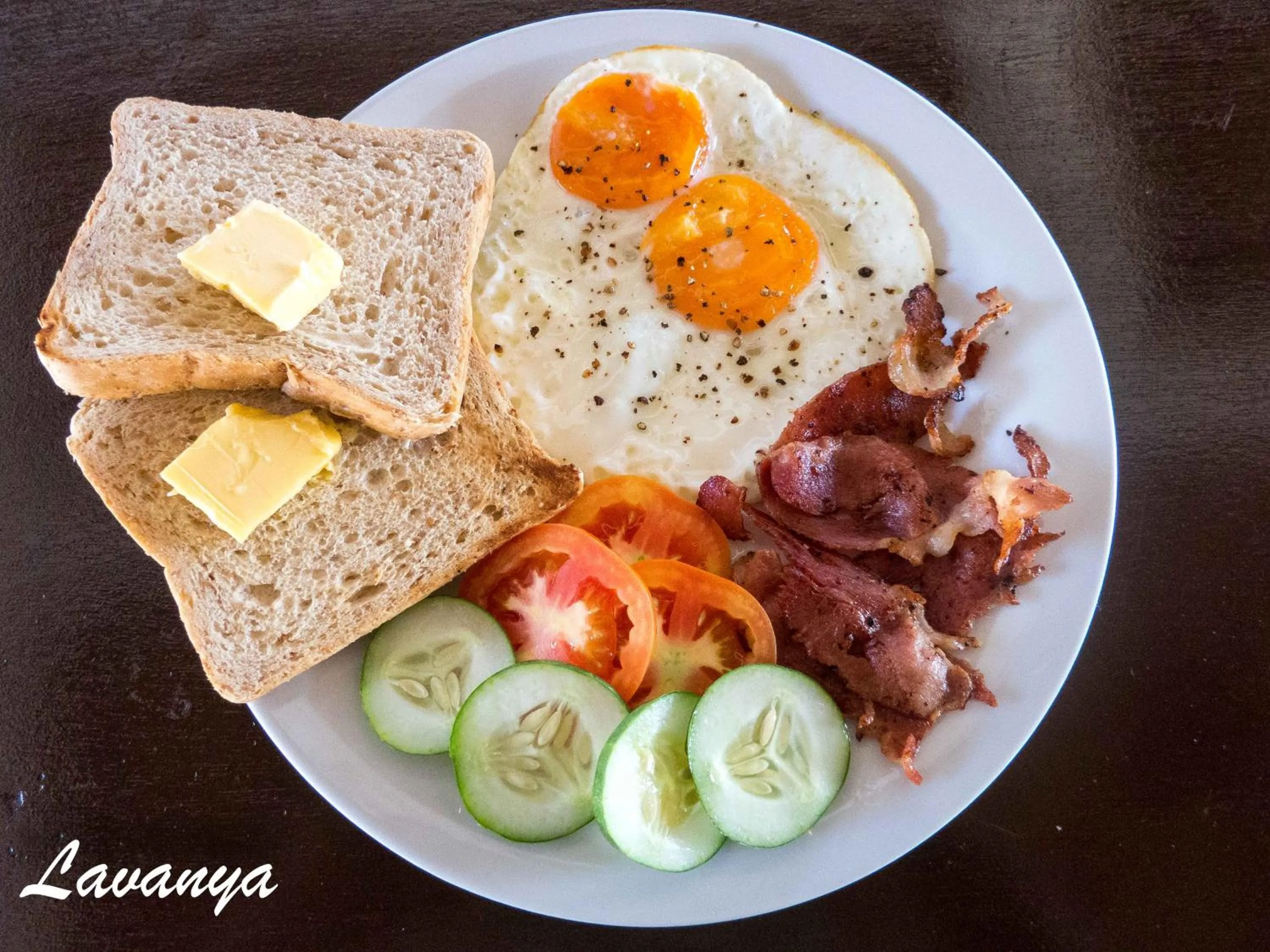 American breakfast in Lavanya Beach And Dive Resort