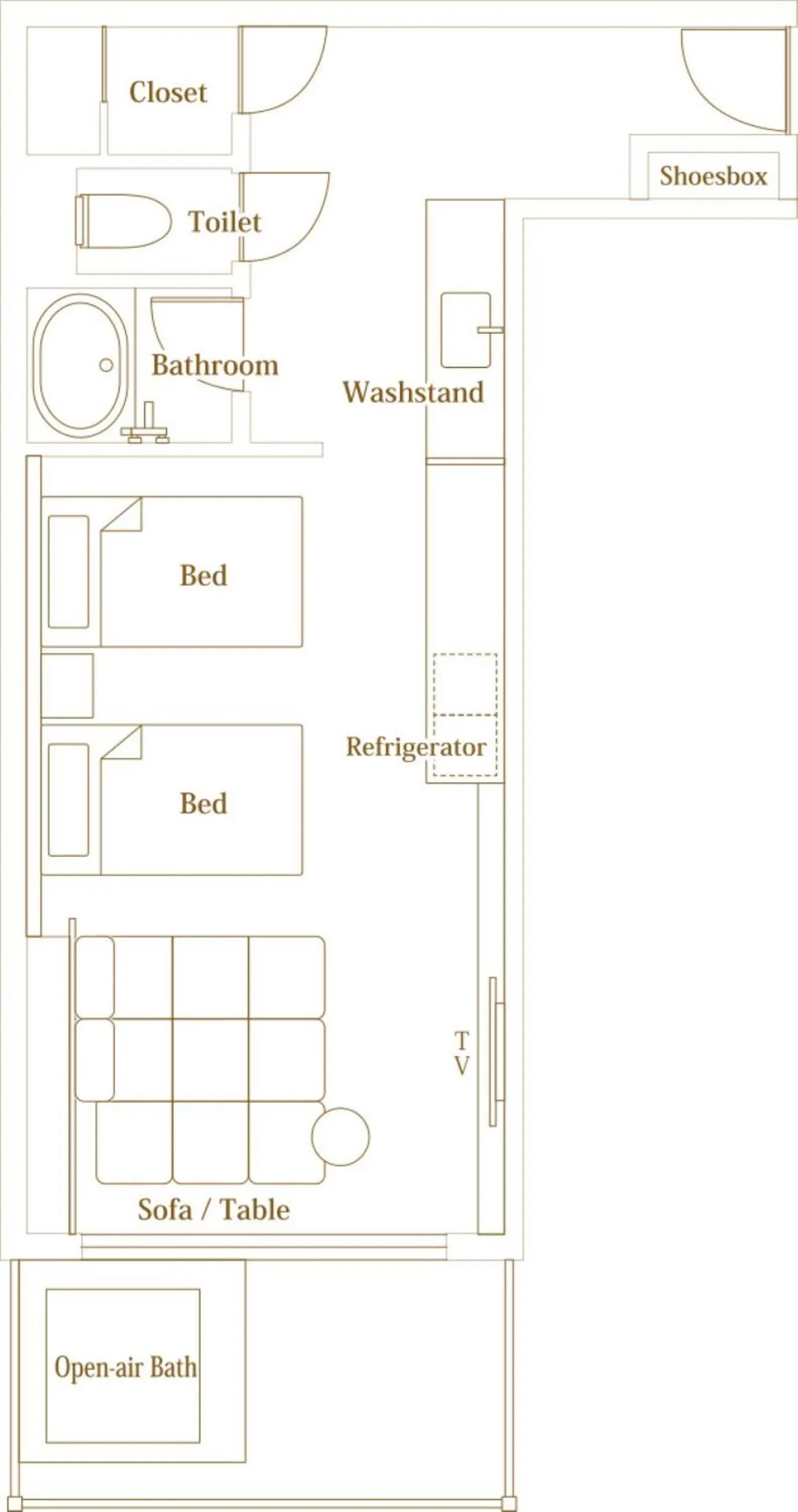 Floor plan in Hotel Hanaan