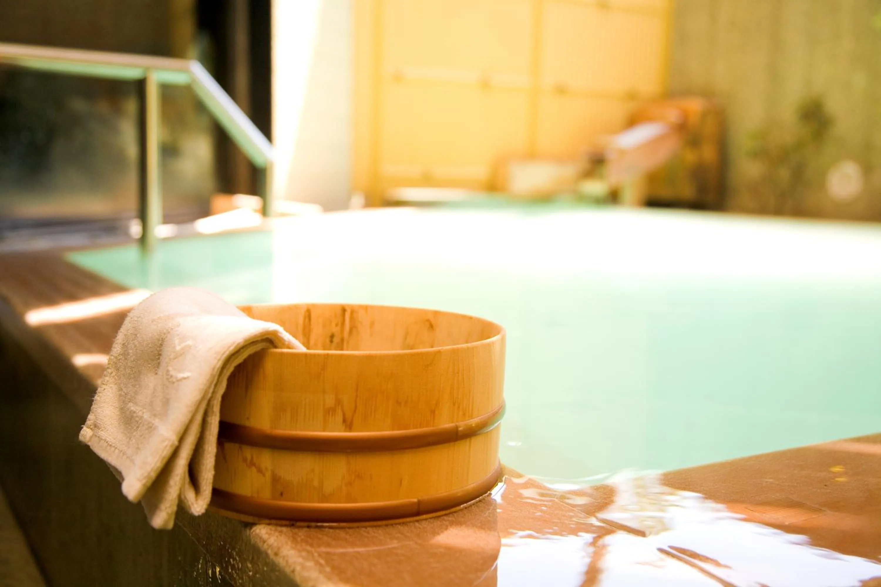 Hot Spring Bath in Hotel Hanaan