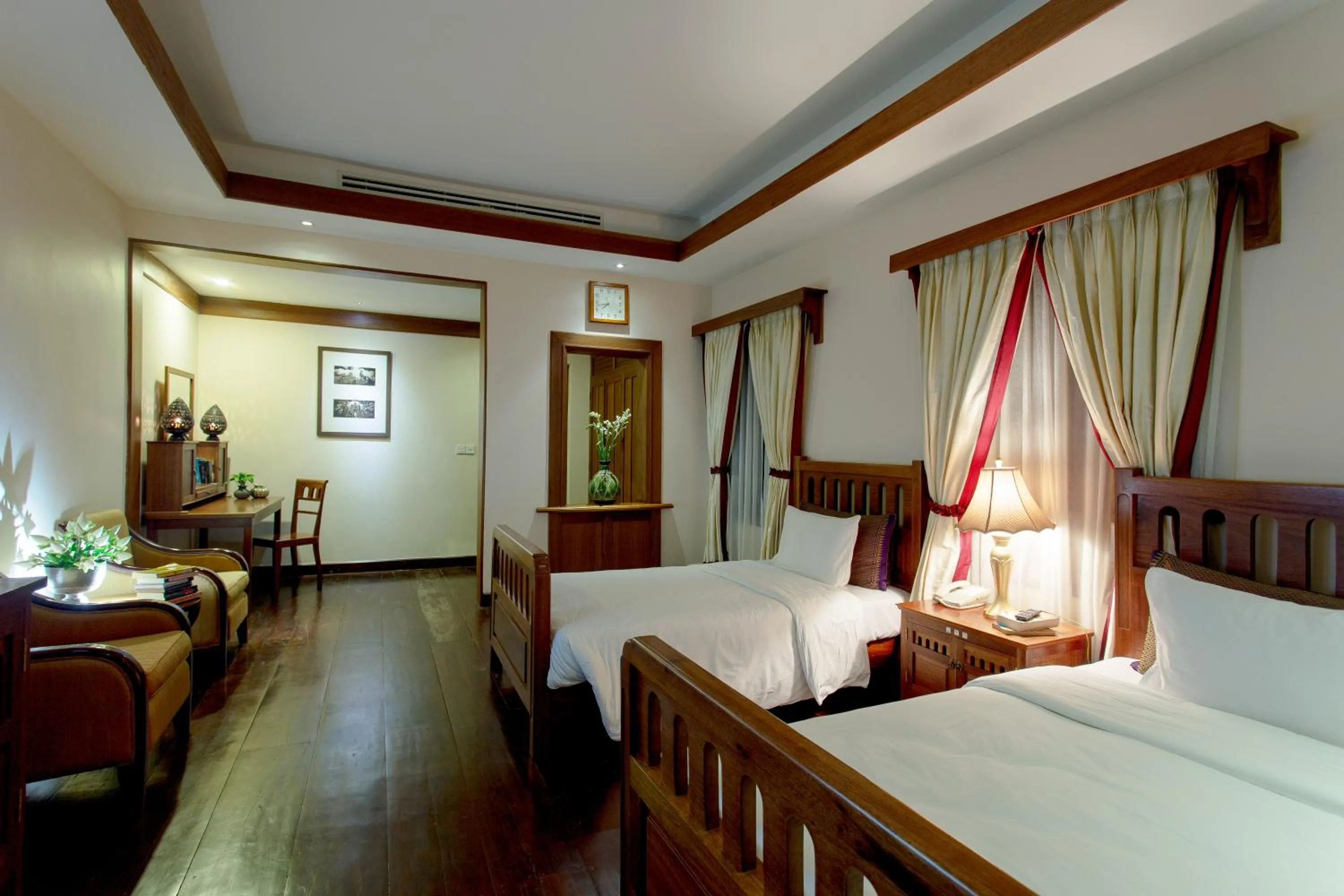 Bed in Royal Angkor Resort & Spa