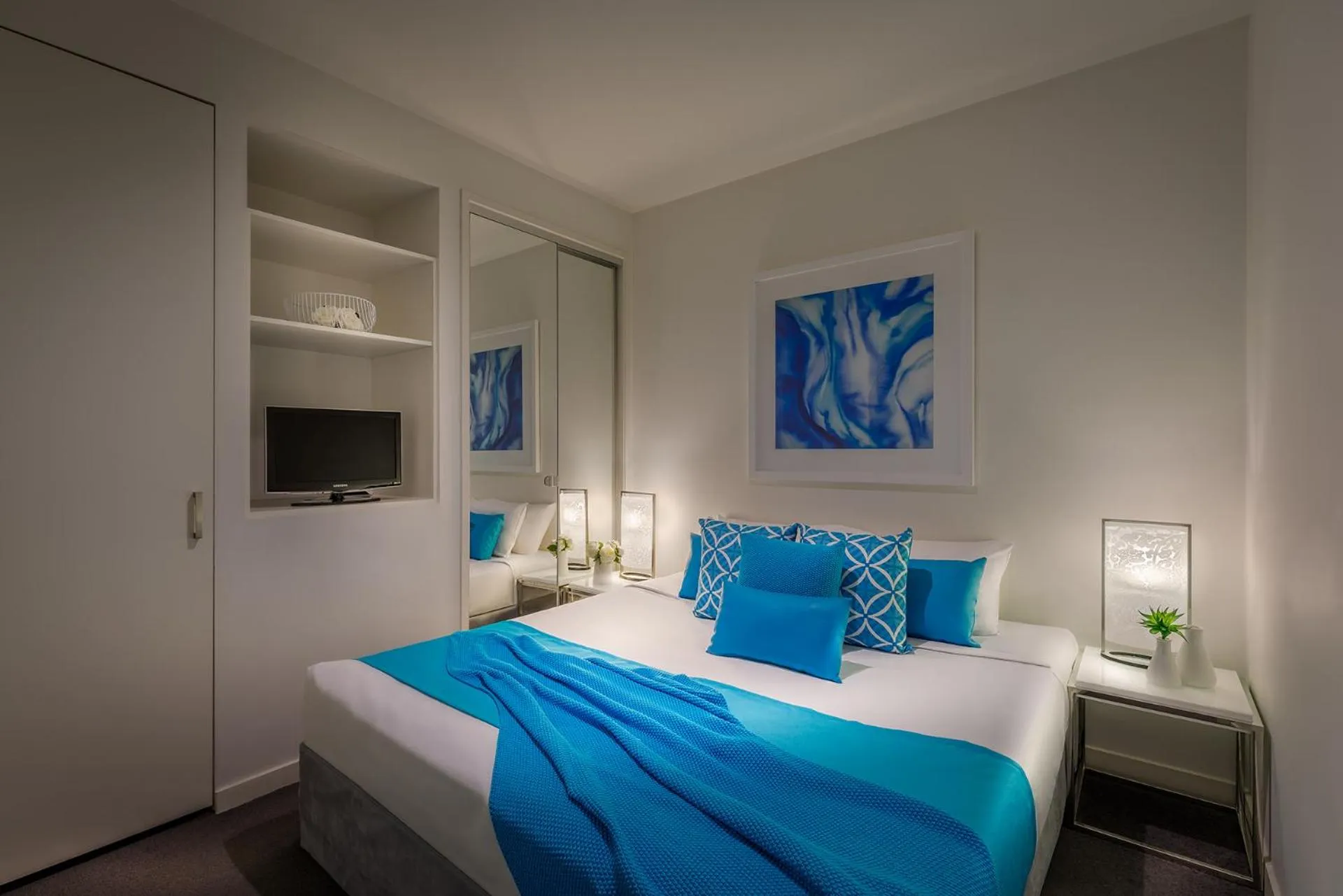 Bed in Milano Serviced Apartments