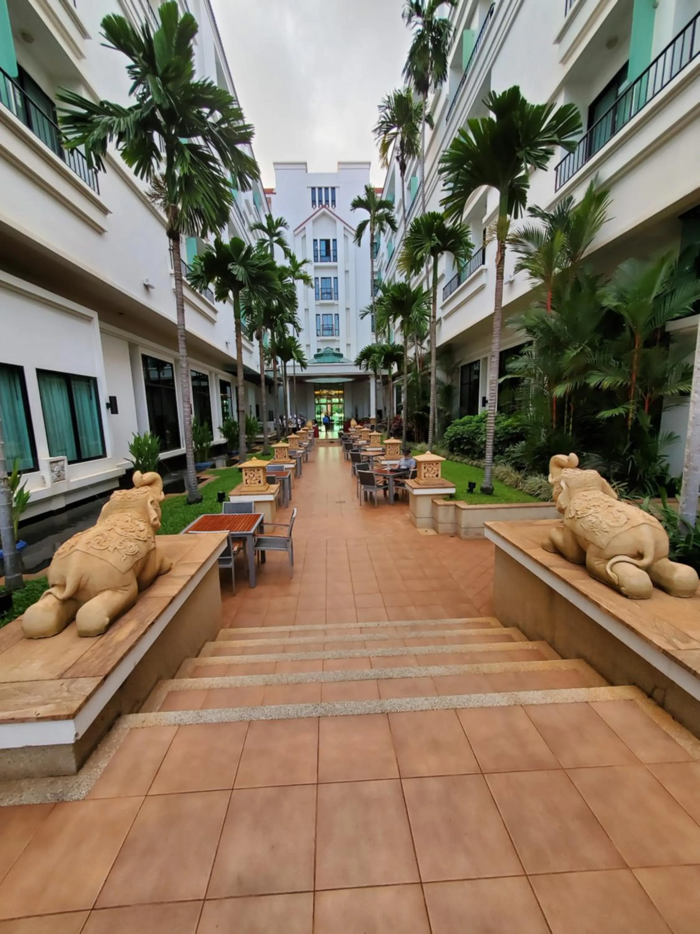 Garden view in Tara Angkor Hotel