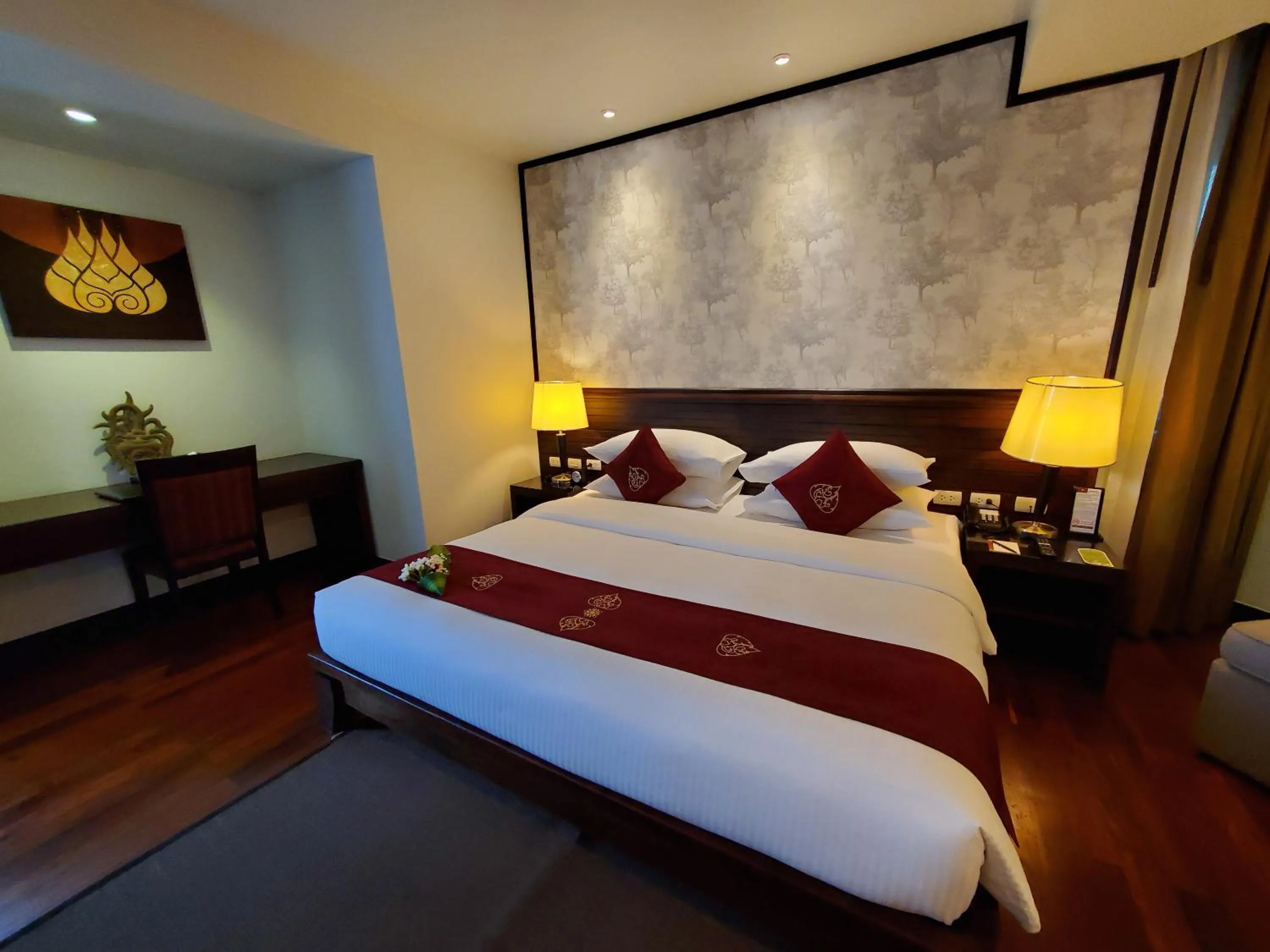 Bedroom, Bed in Tara Angkor Hotel