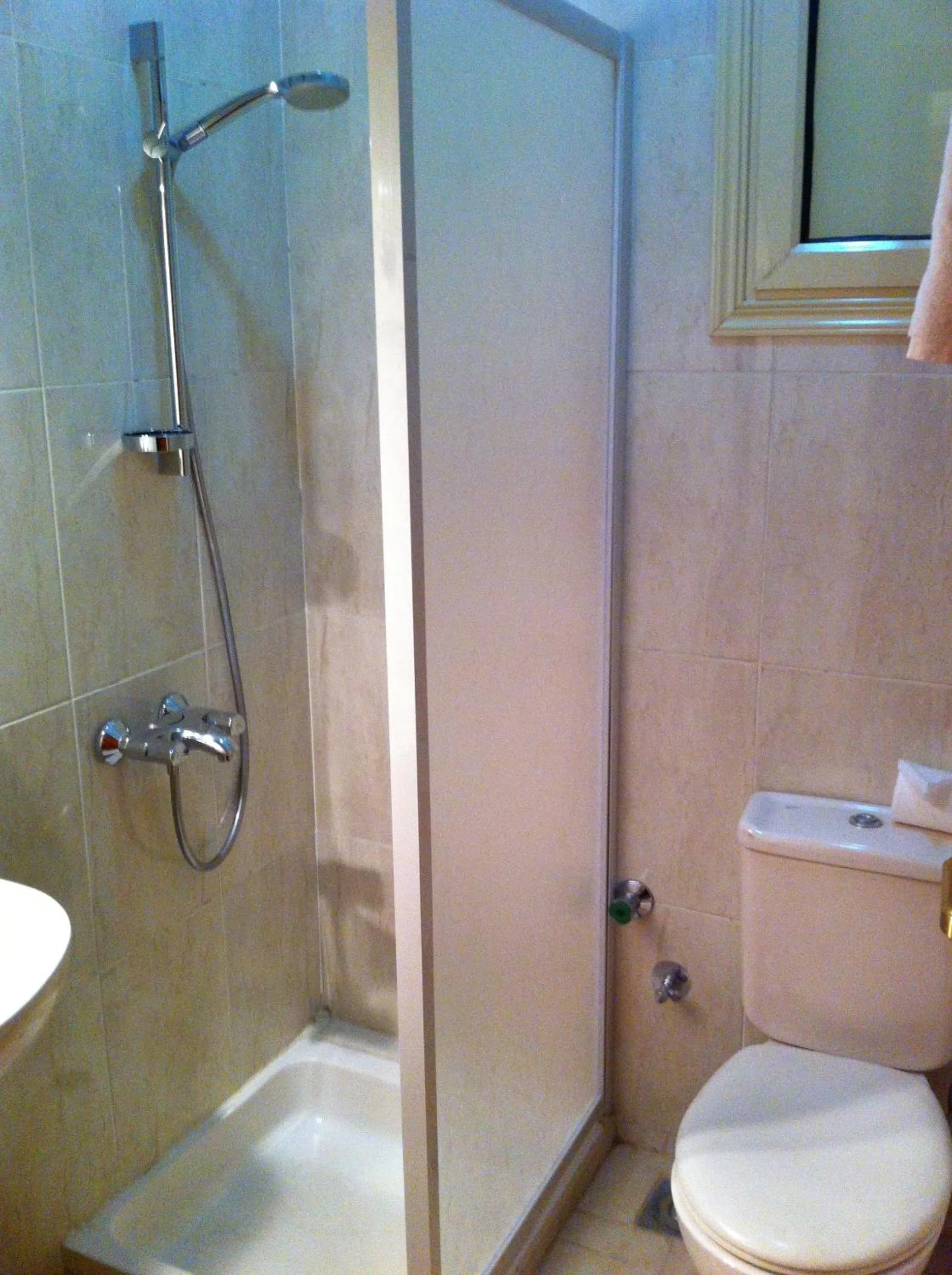 Steam room in New Memnon Hotel