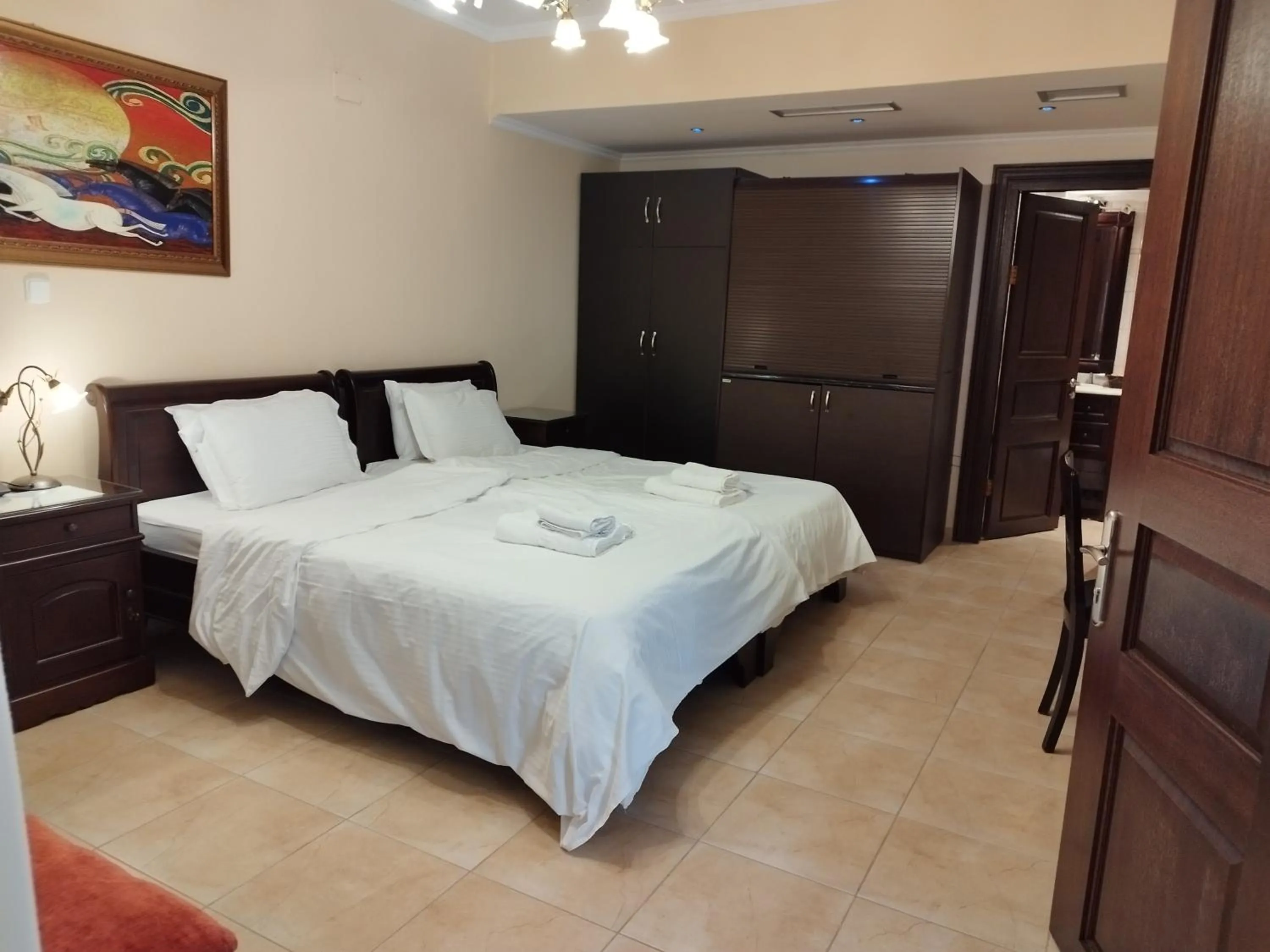 Bed in Pozar Salt Cave Hotel Spa