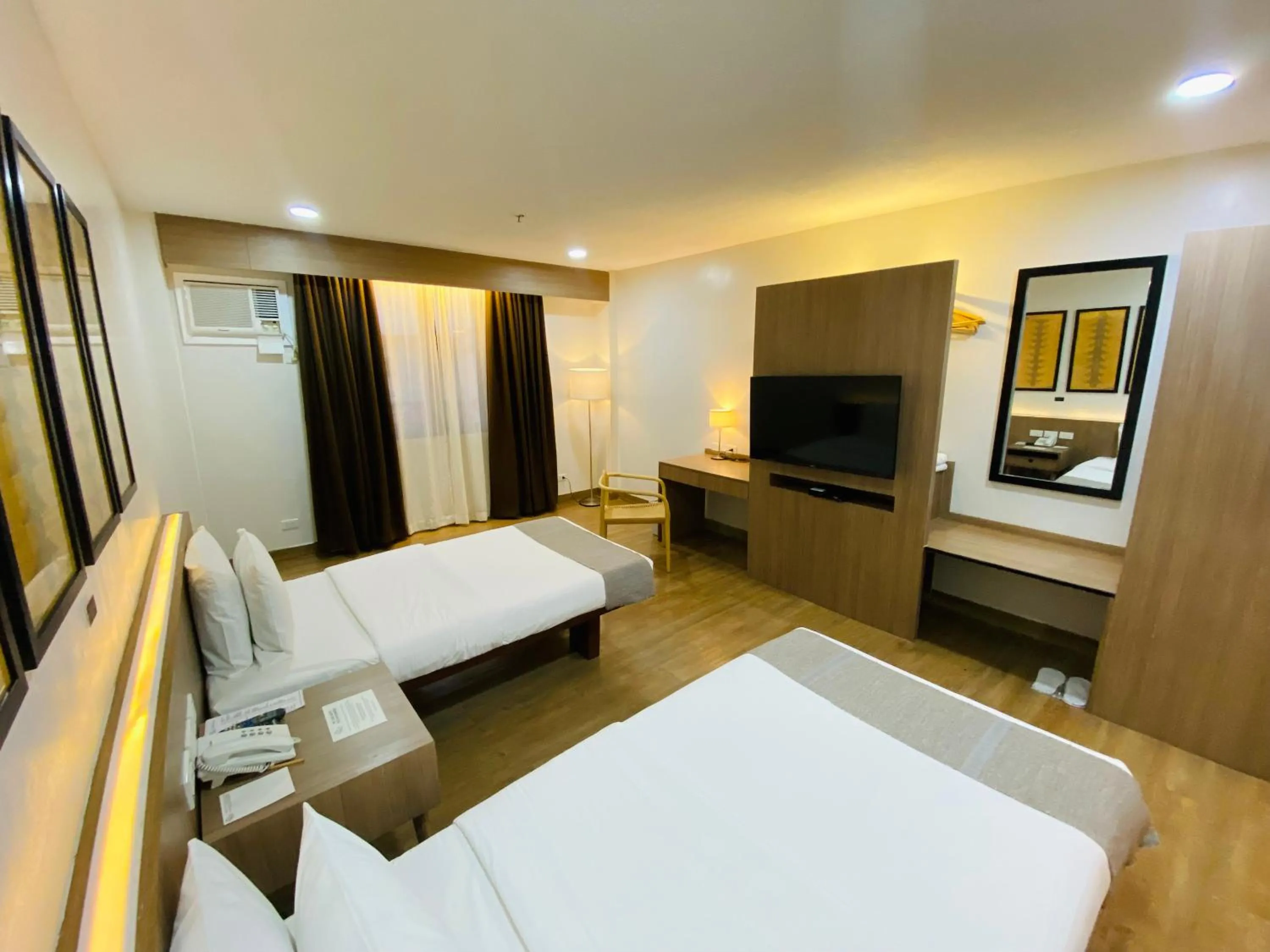 Bed in Nature's Village Resort