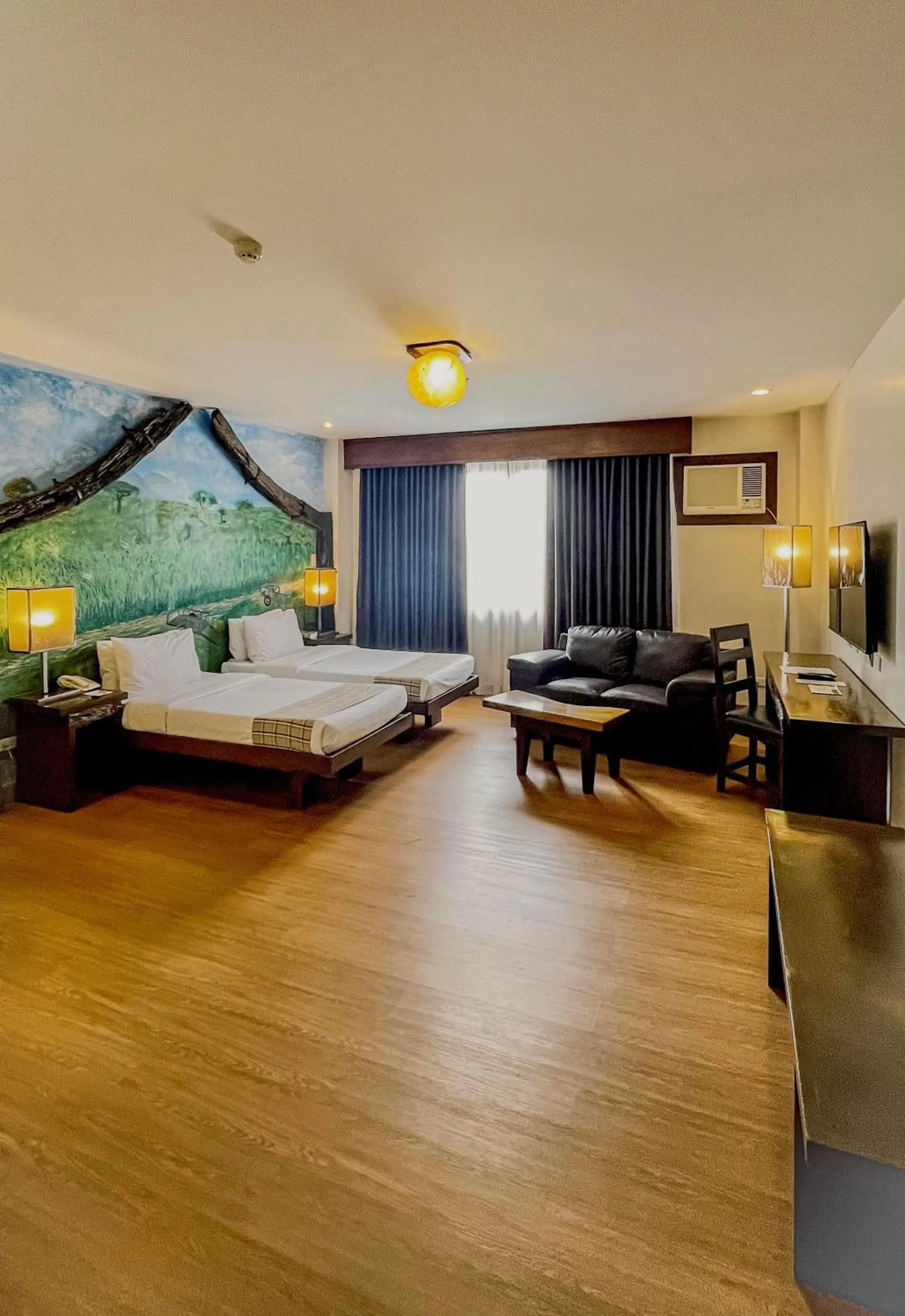 Bed in Nature's Village Resort