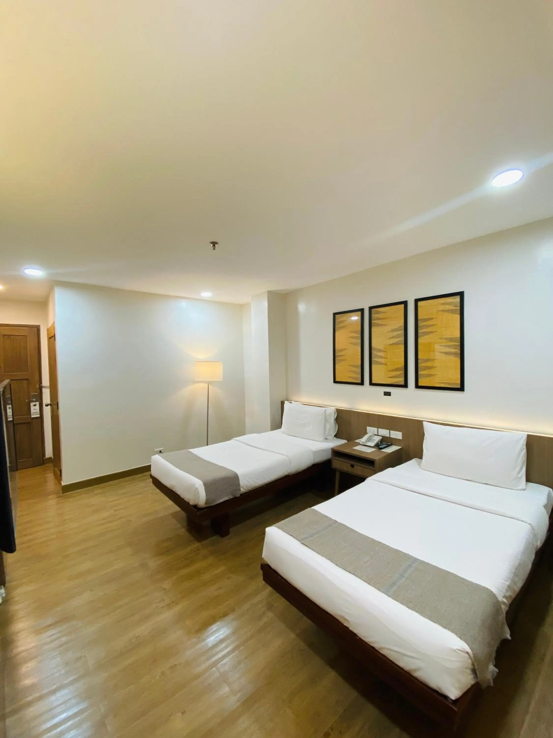 Bed in Nature's Village Resort