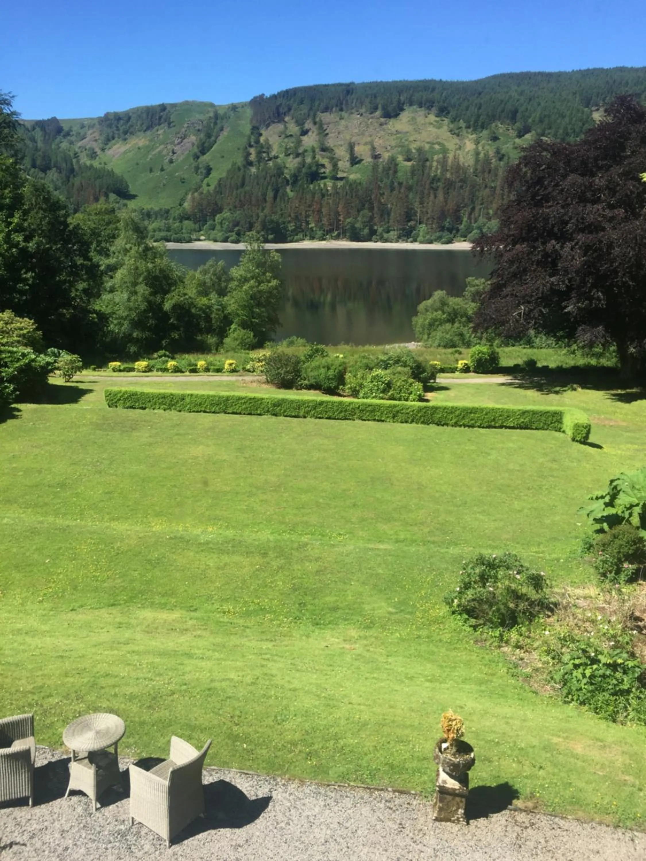 Garden in Dale Head Hall Lakeside Hotel