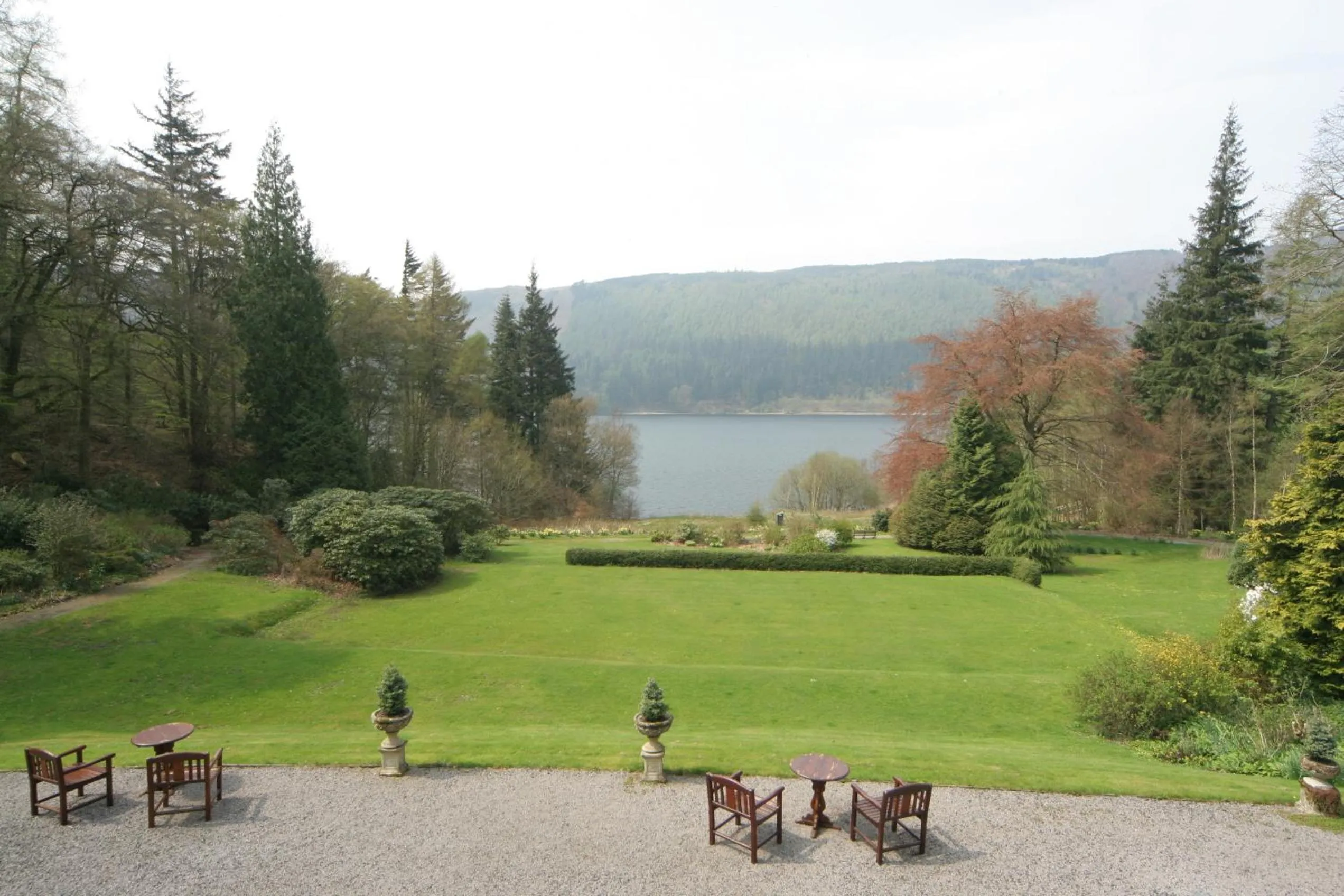 Garden in Dale Head Hall Lakeside Hotel