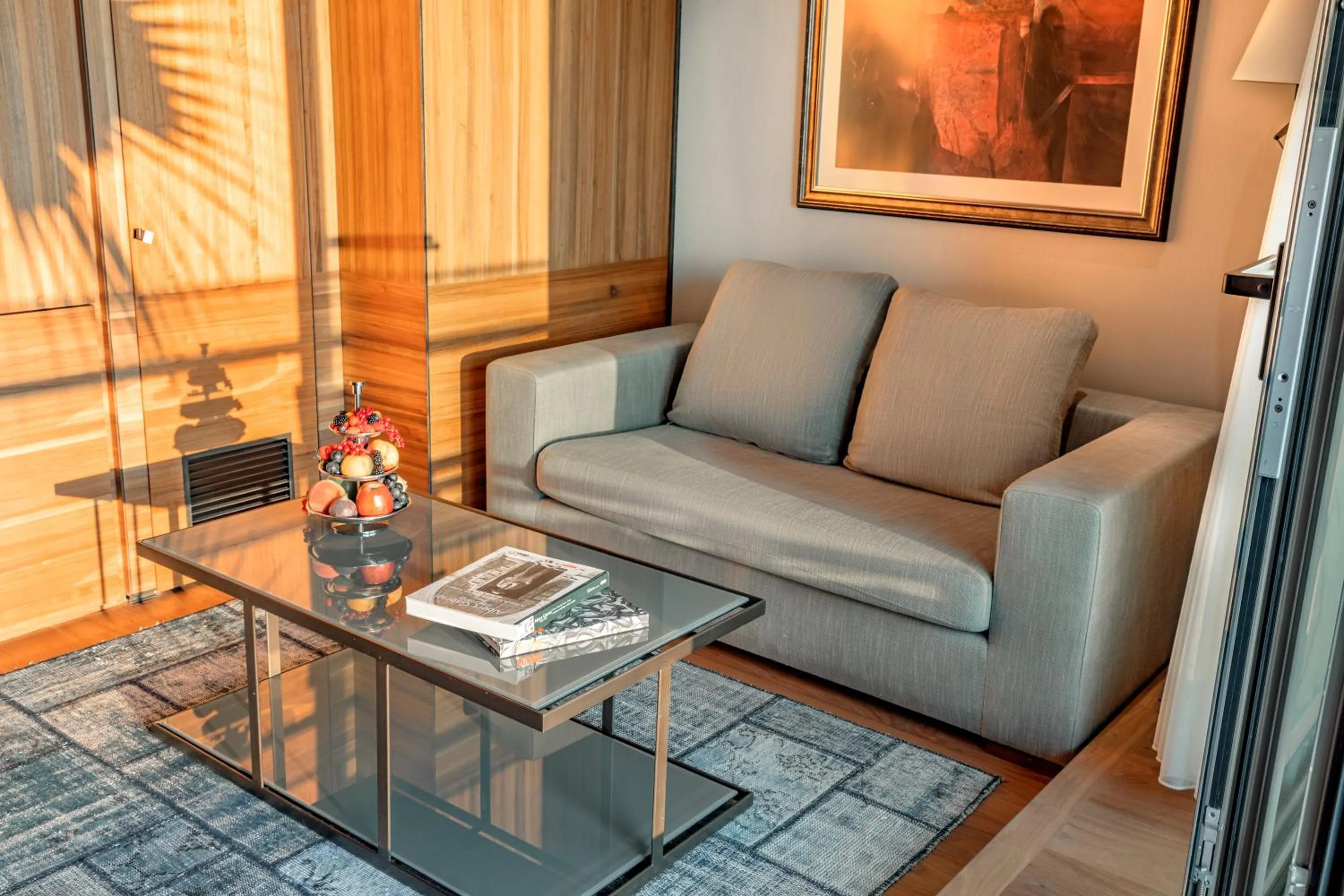 Seating area in D Maris Bay