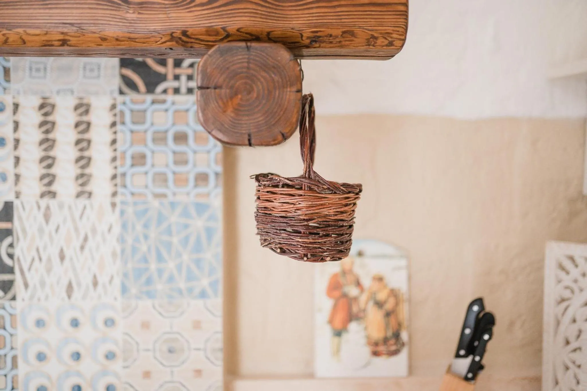 Decorative detail in La Casetta di Porzia