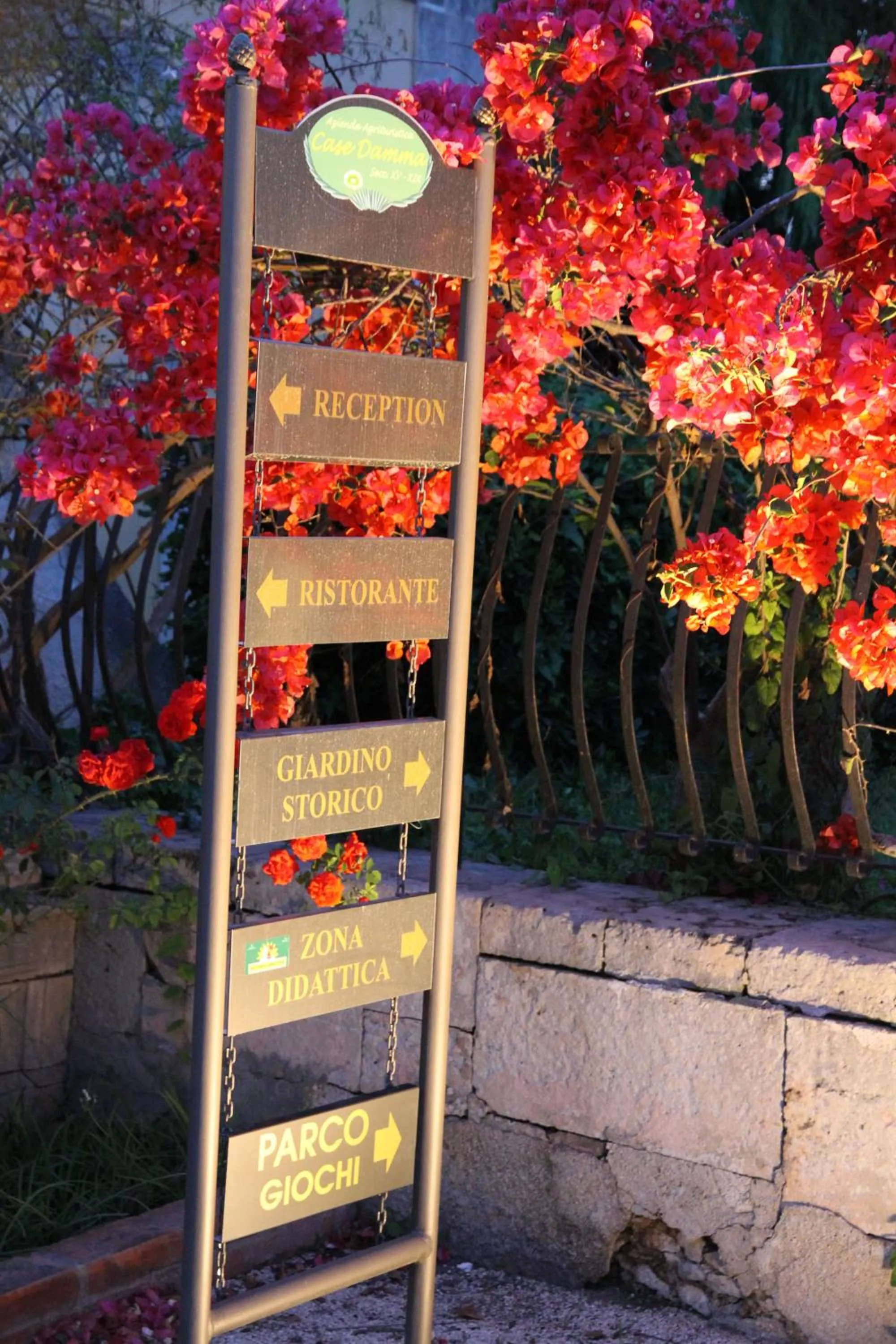 Decorative detail in Masseria Case Damma