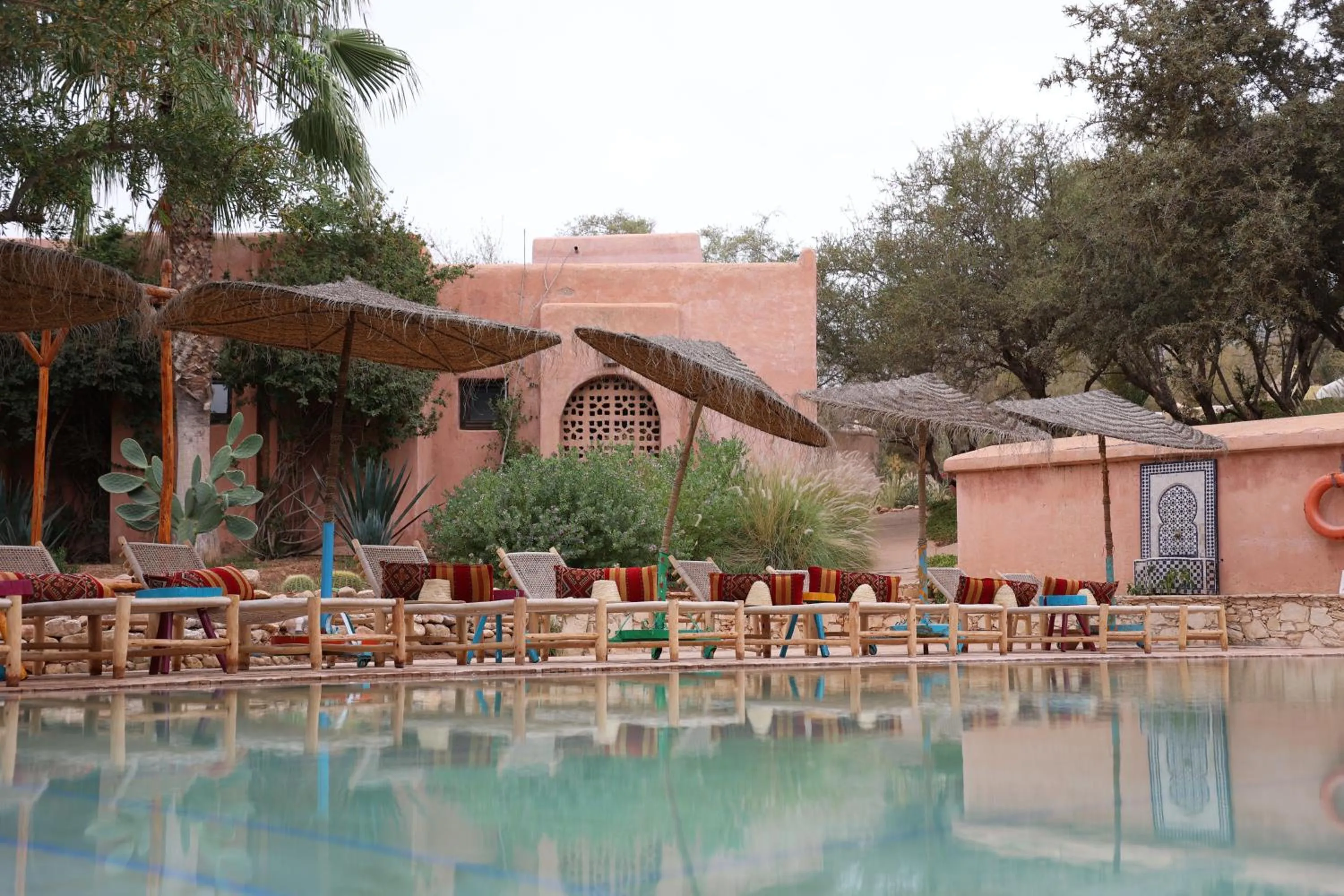 Pool view in Paradis Nomade