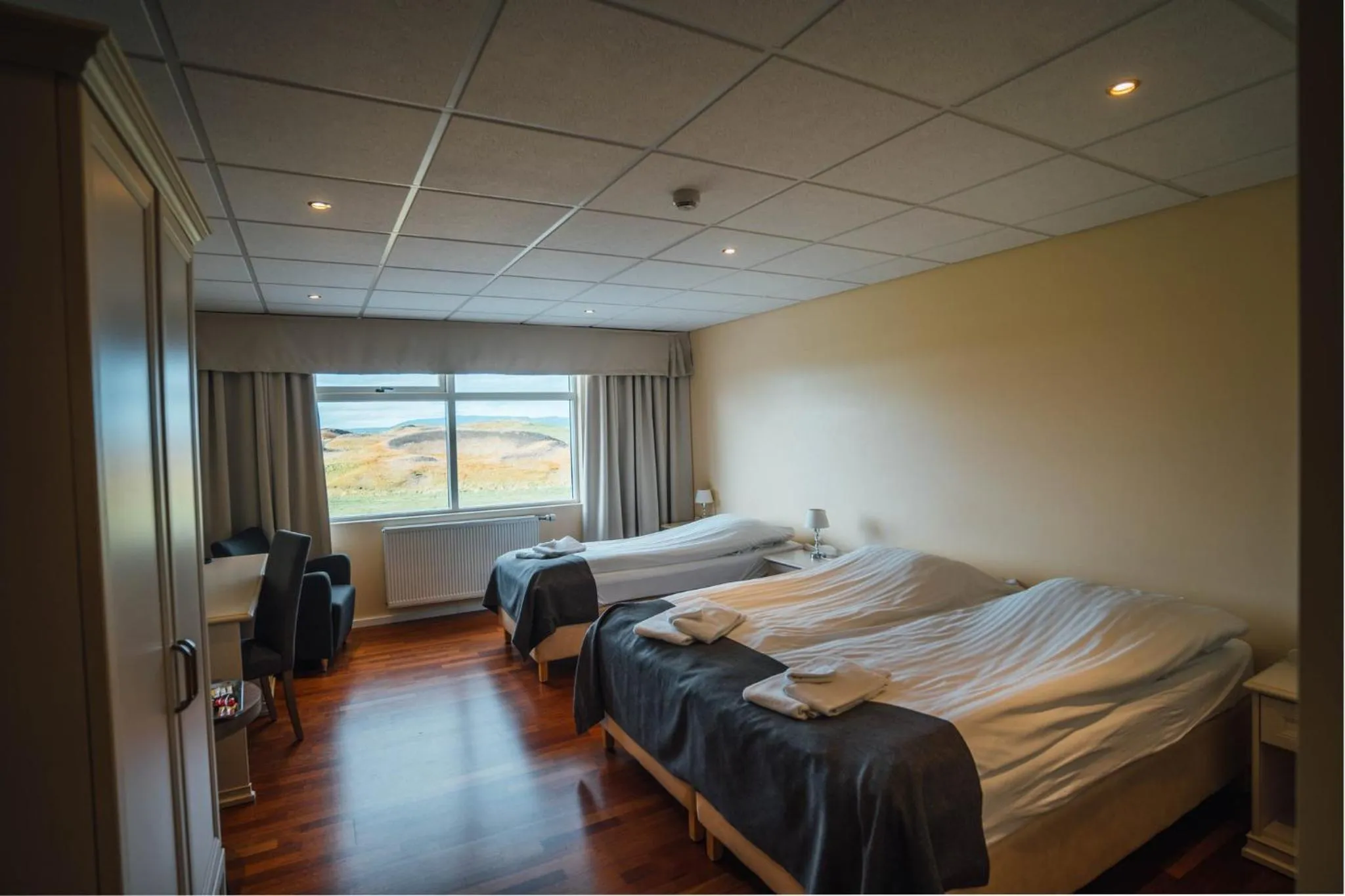 Bedroom, Bed in Sel - Hótel Mývatn