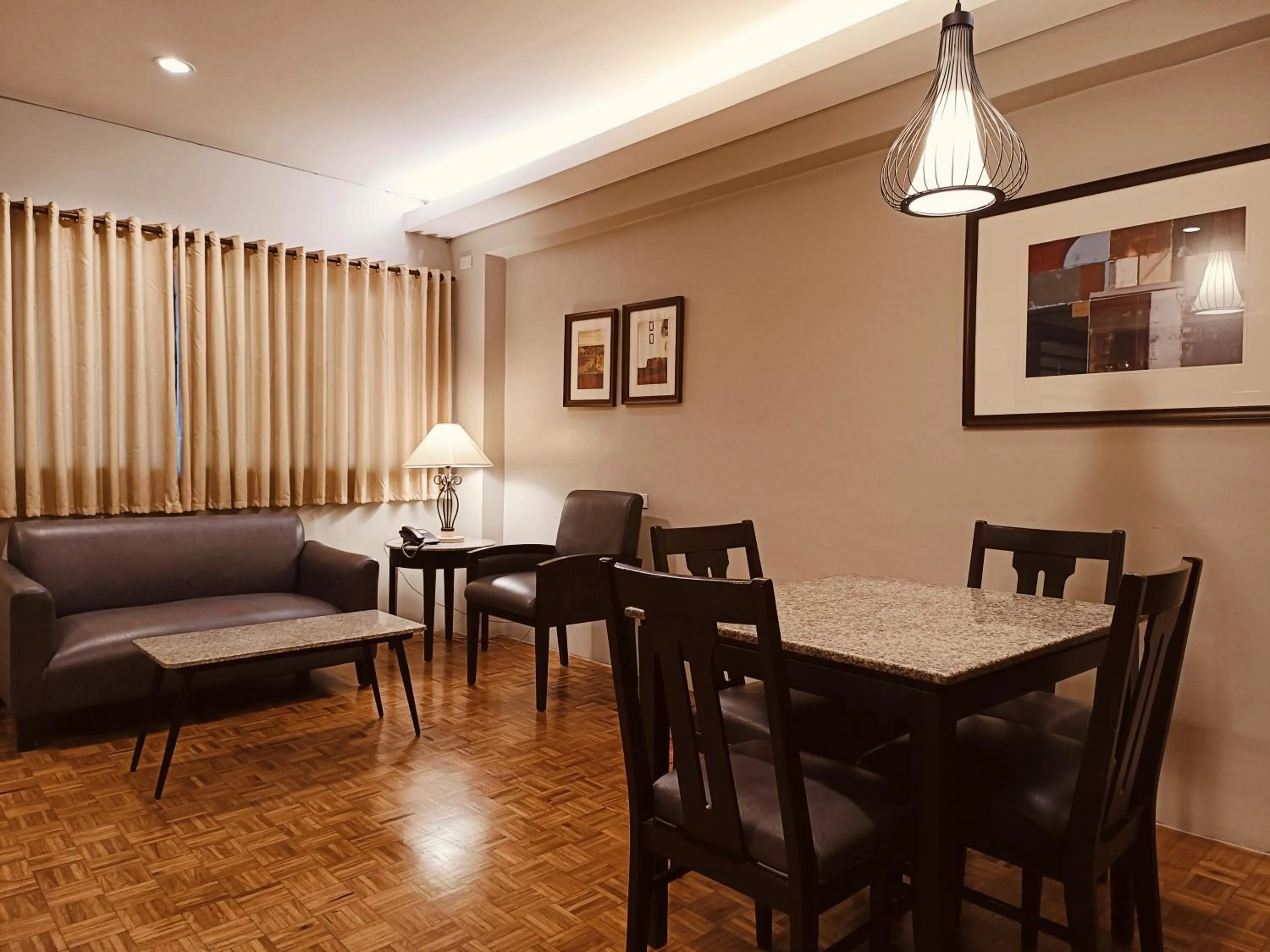 Living room in Tropicana Suites