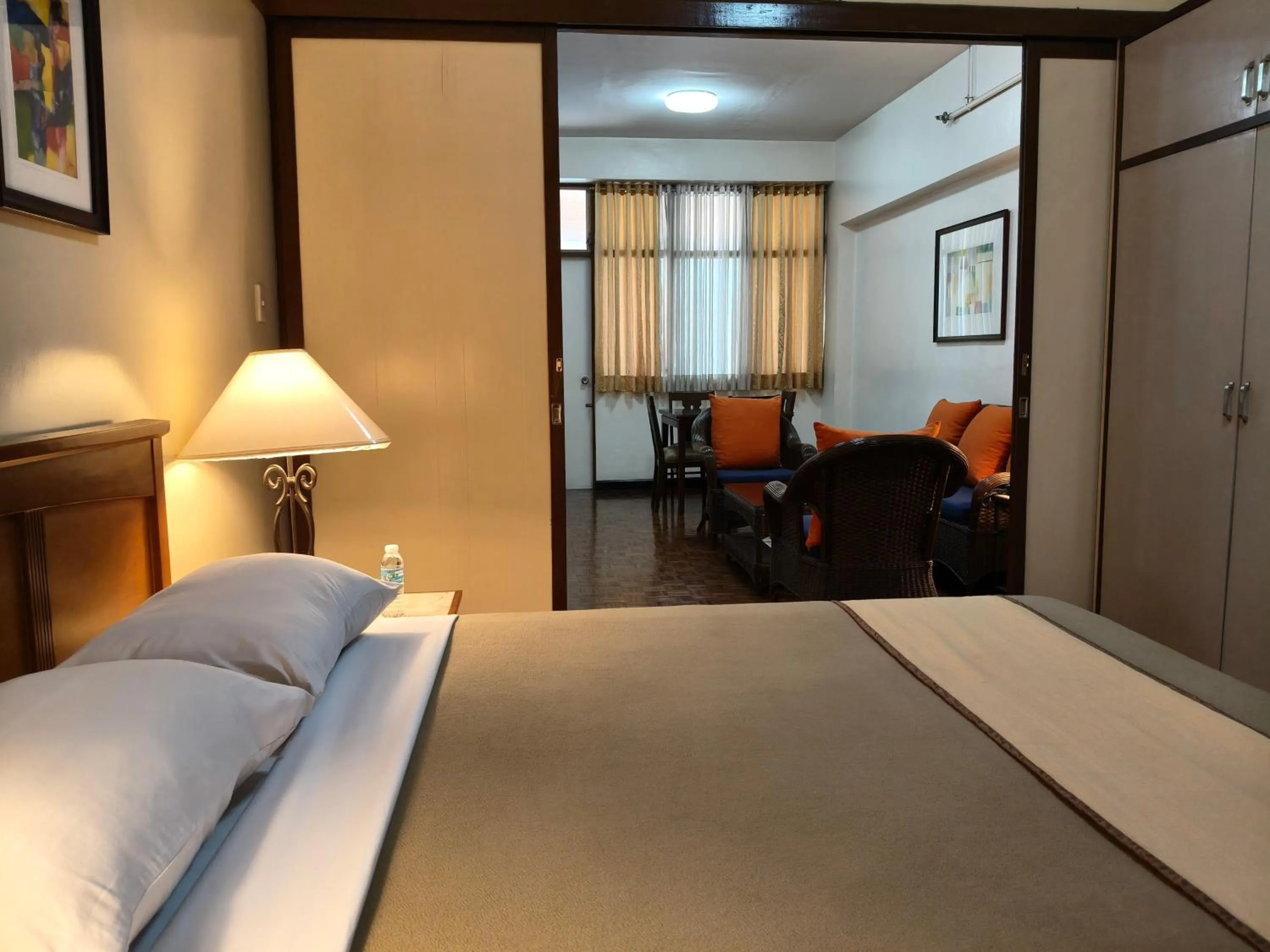 Bed in Tropicana Suites