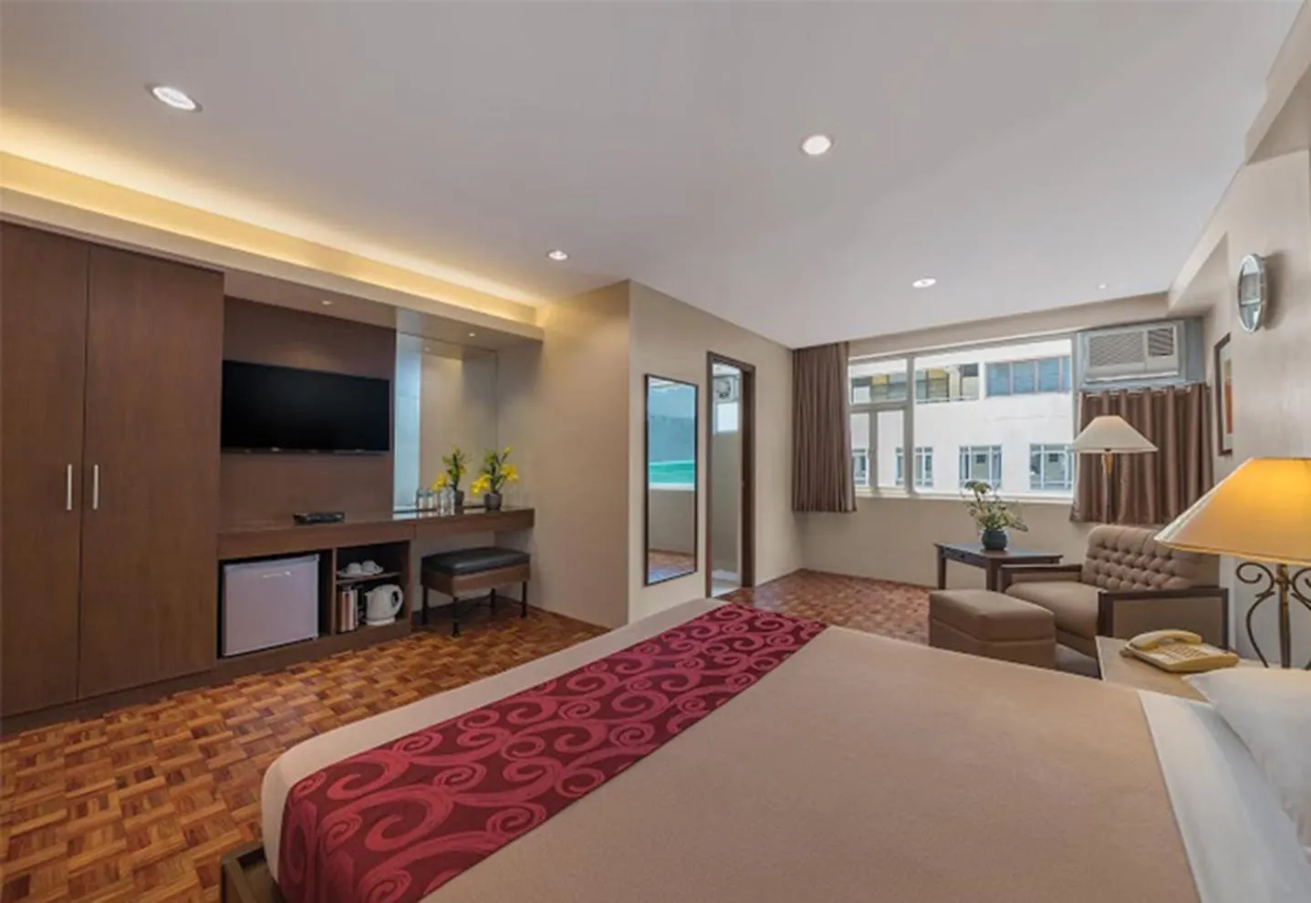 Bed in Tropicana Suites