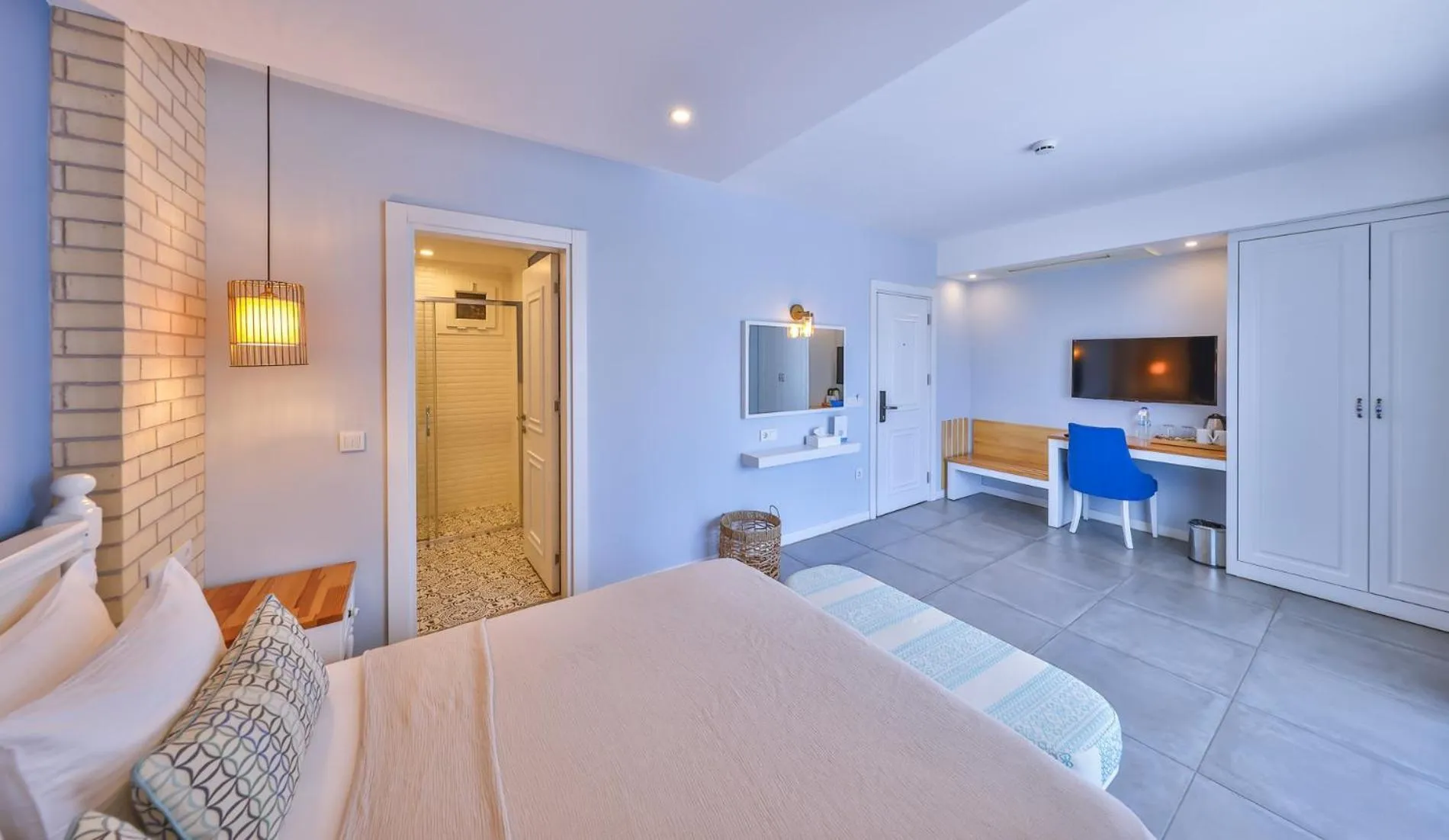 Photo of the whole room, Bed in Luvi Kaş Otel - Adults Only (+16)