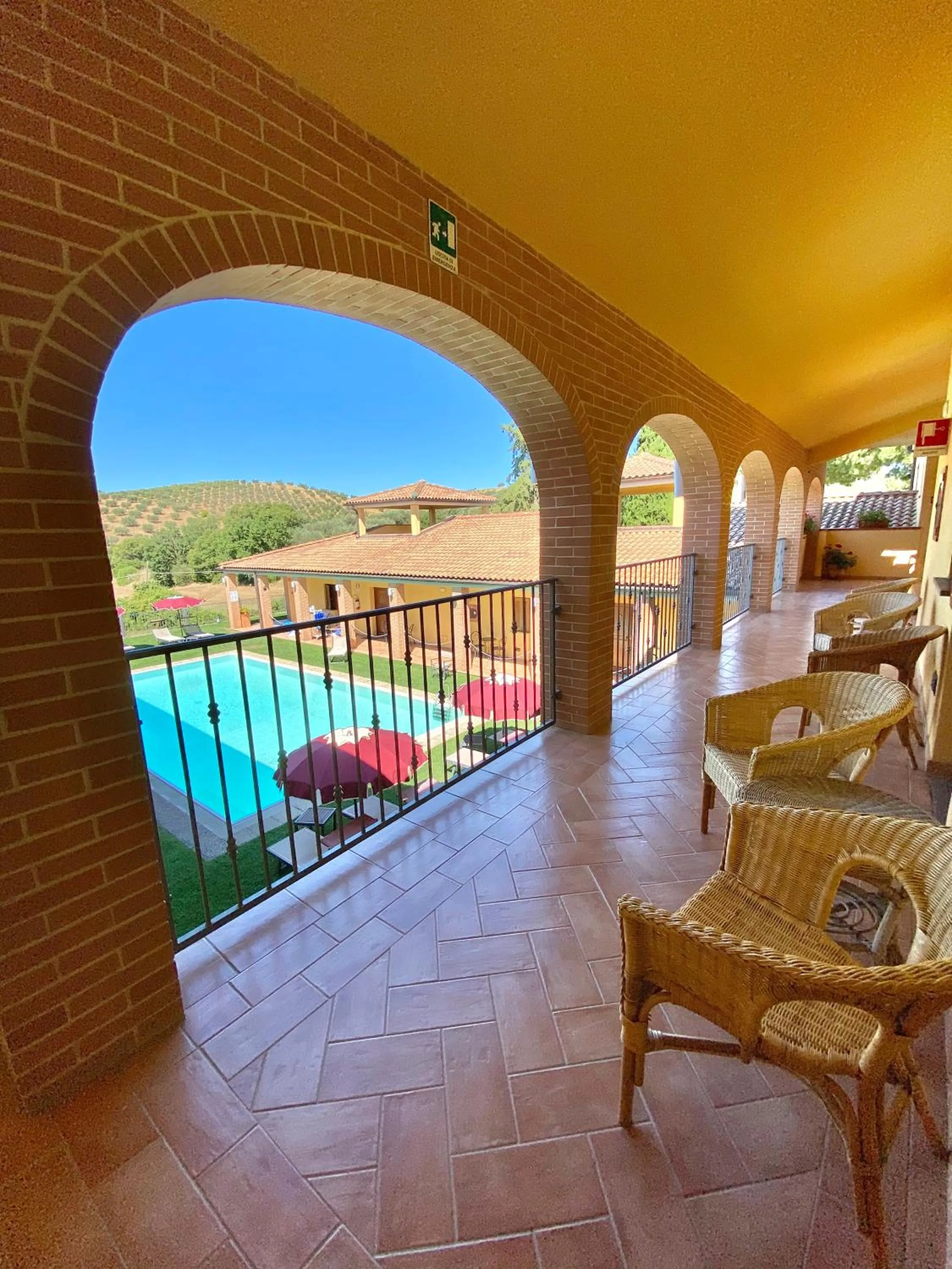 Balcony/Terrace in Hotel Ristorante Le Querciolaie dei Ricci