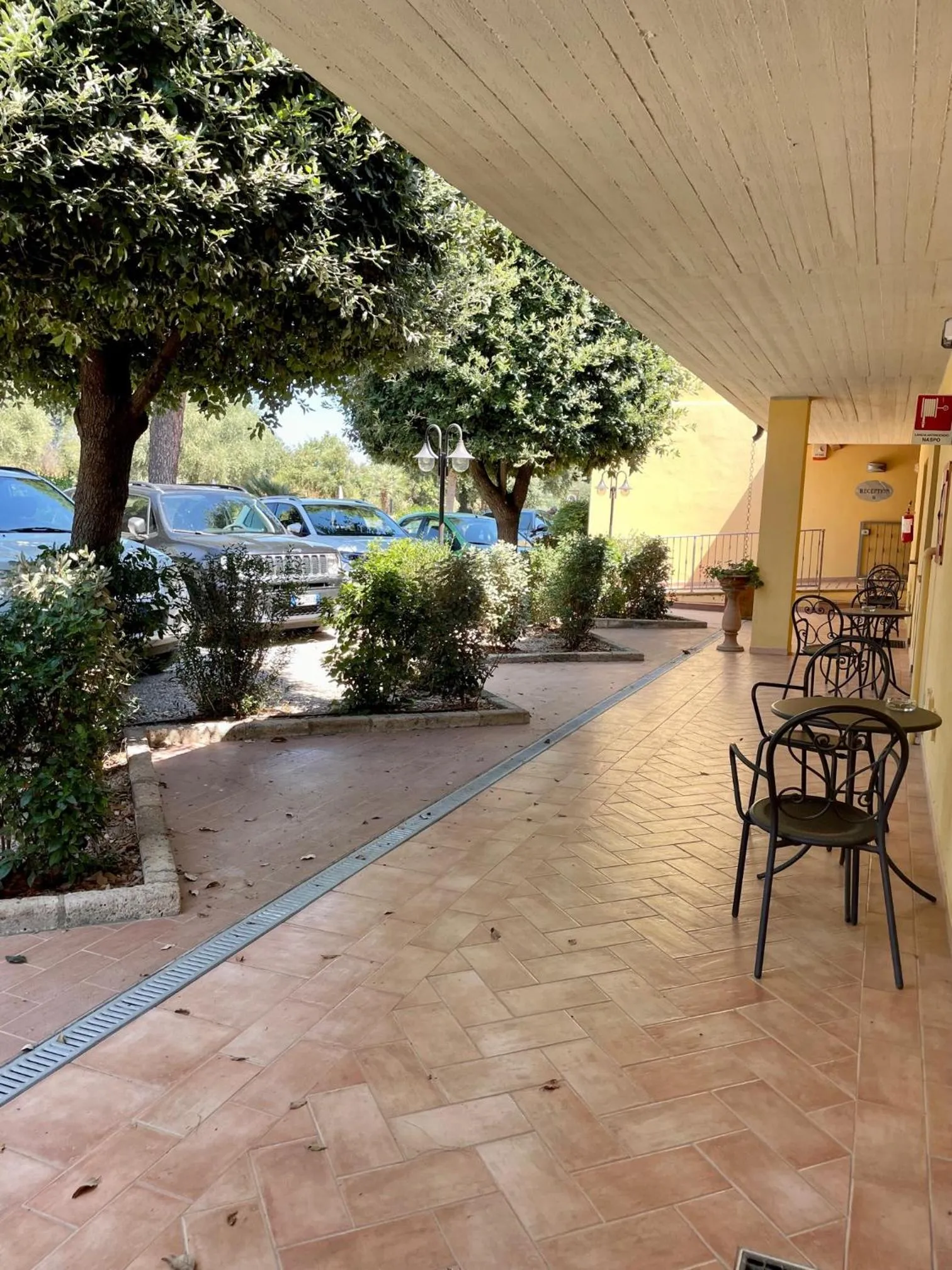 Patio in Hotel Ristorante Le Querciolaie dei Ricci