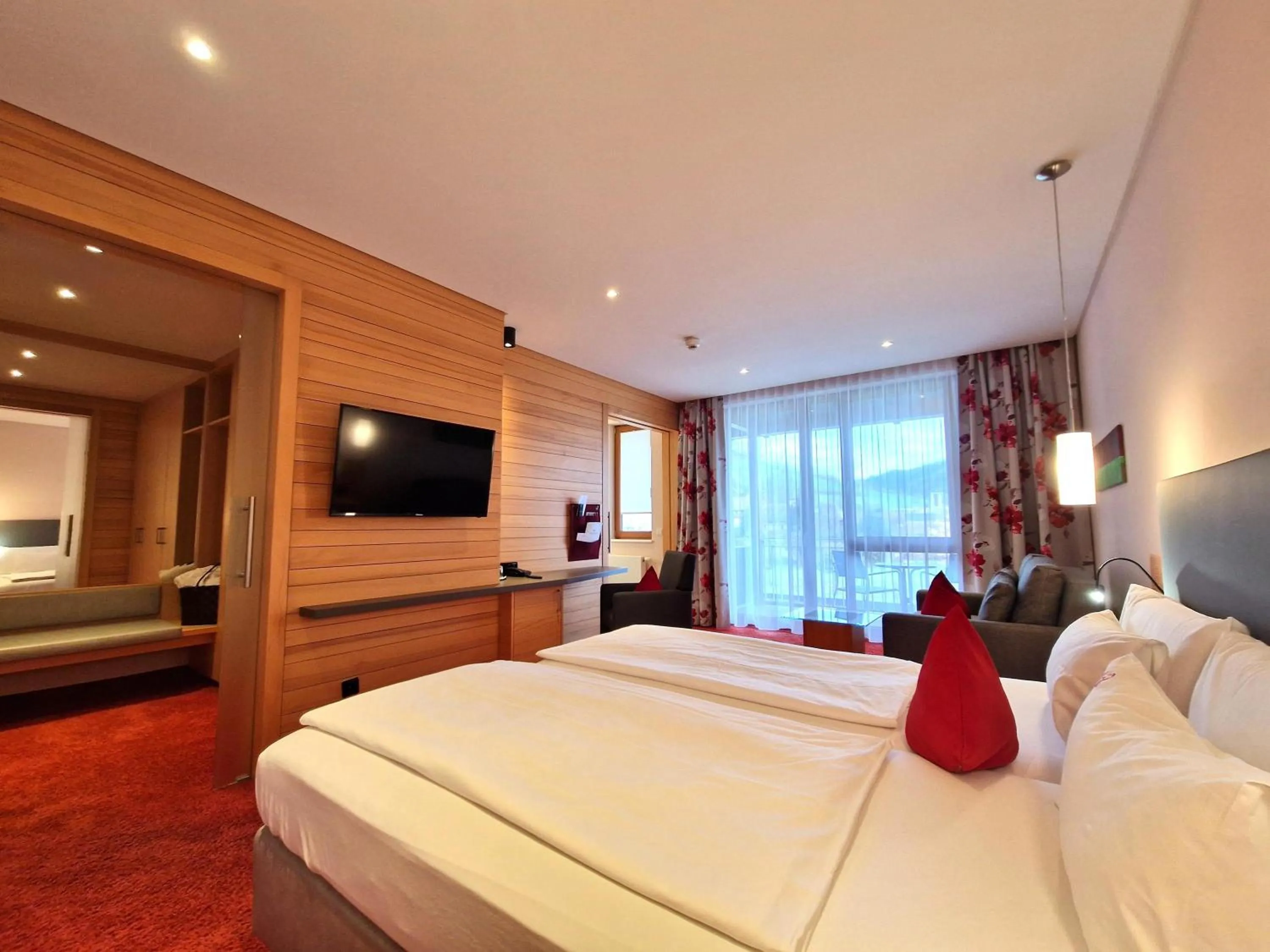 Bed in Mosers Blume Relax & Genuss Hotel