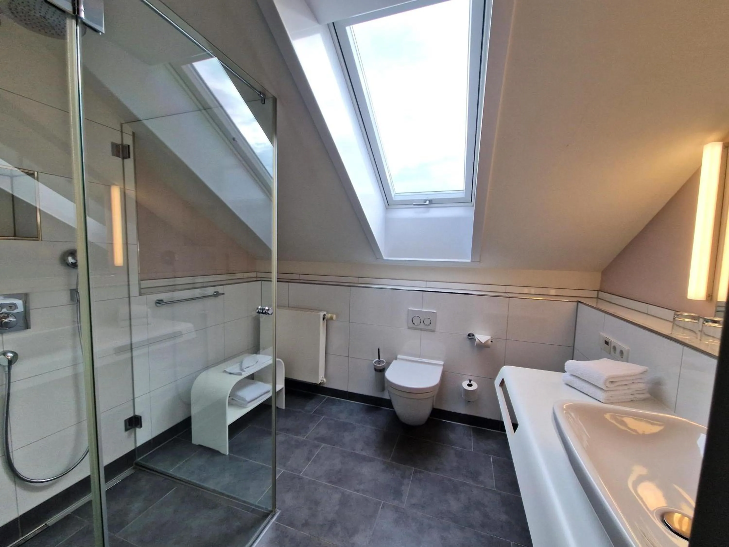 Shower in Mosers Blume Relax & Genuss Hotel