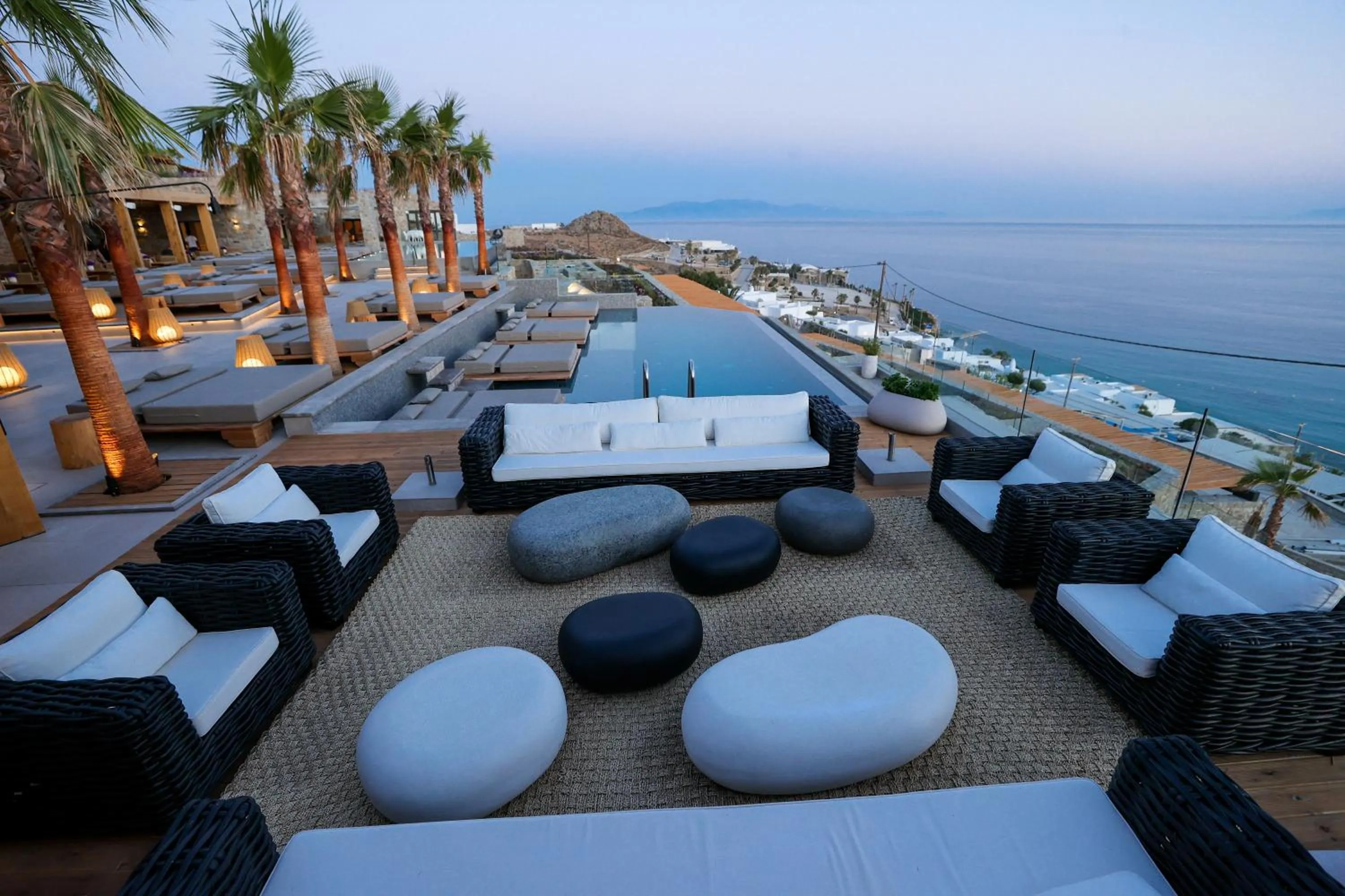 Patio in Tropicana Hotel , Suites & Villas Mykonos