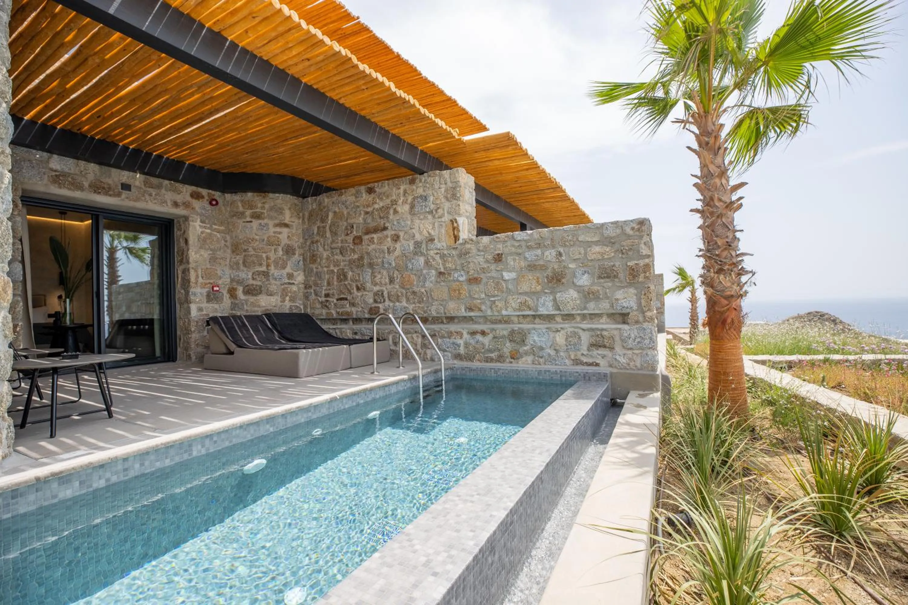 Swimming pool in Tropicana Hotel , Suites & Villas Mykonos