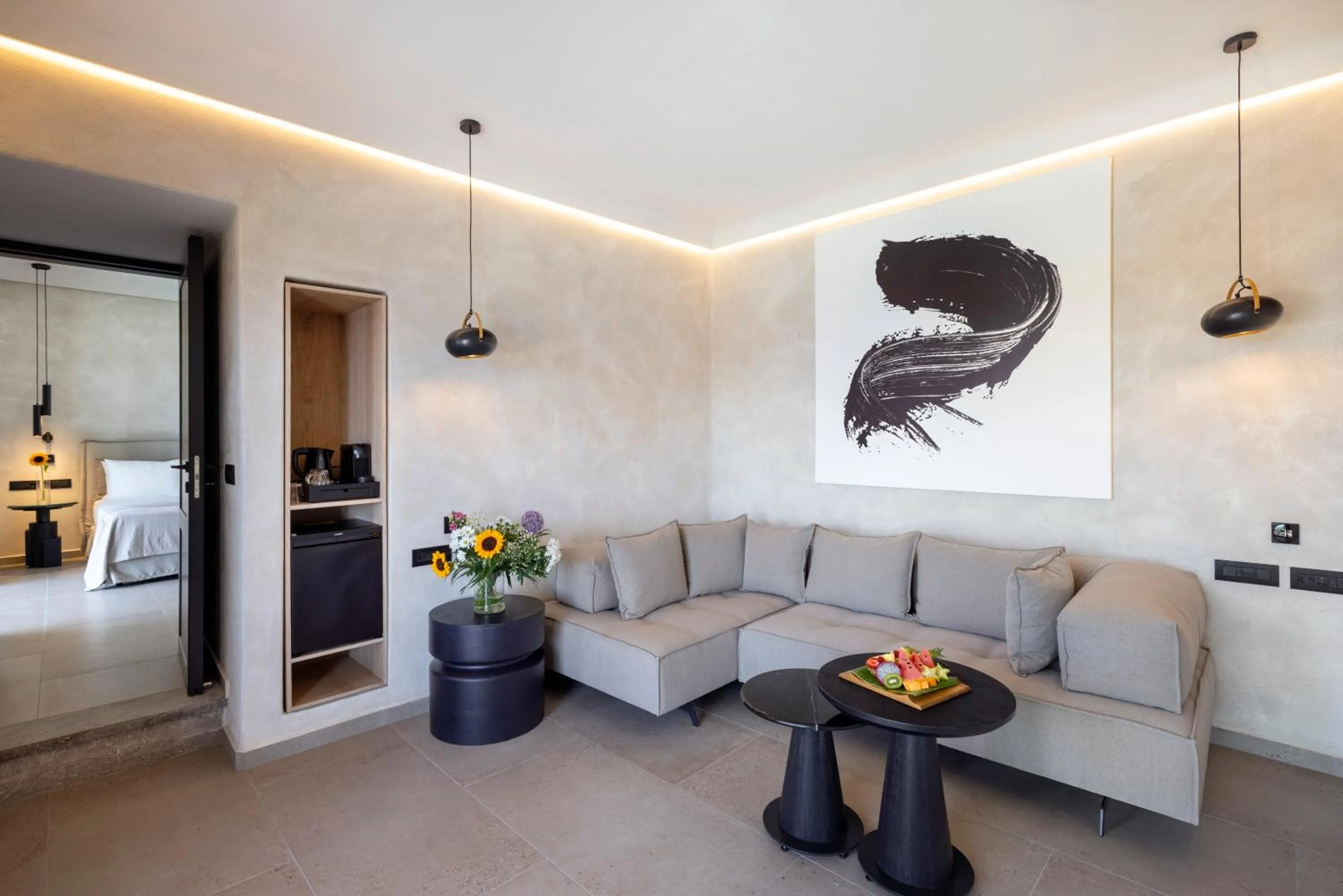 Living room in Tropicana Hotel , Suites & Villas Mykonos